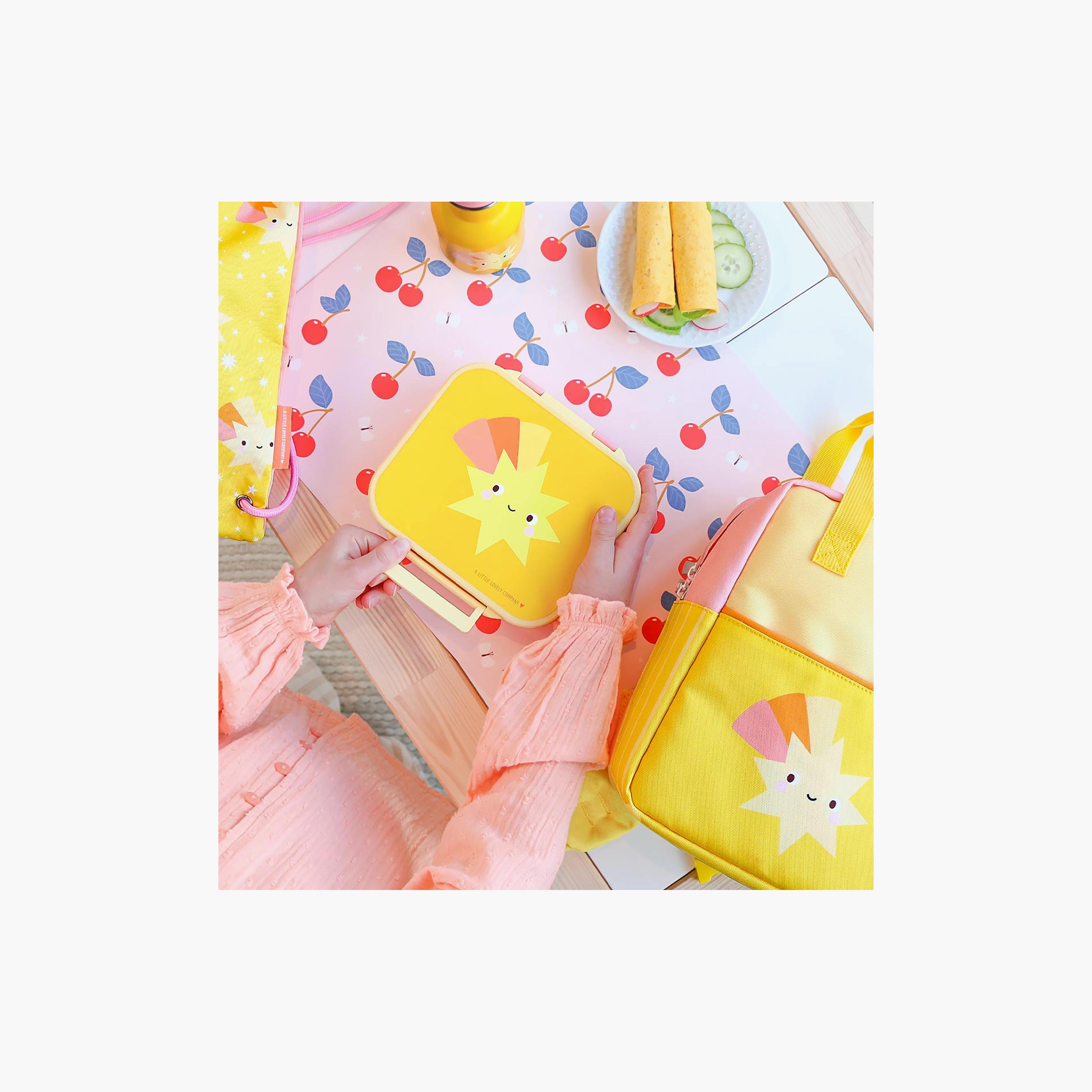 A Little Lovely Company Shooting Star Square Lunch Box for Girls 3-5 Yrs with 3 Compartments-school-lunchessentials-lunchboxes-image-6