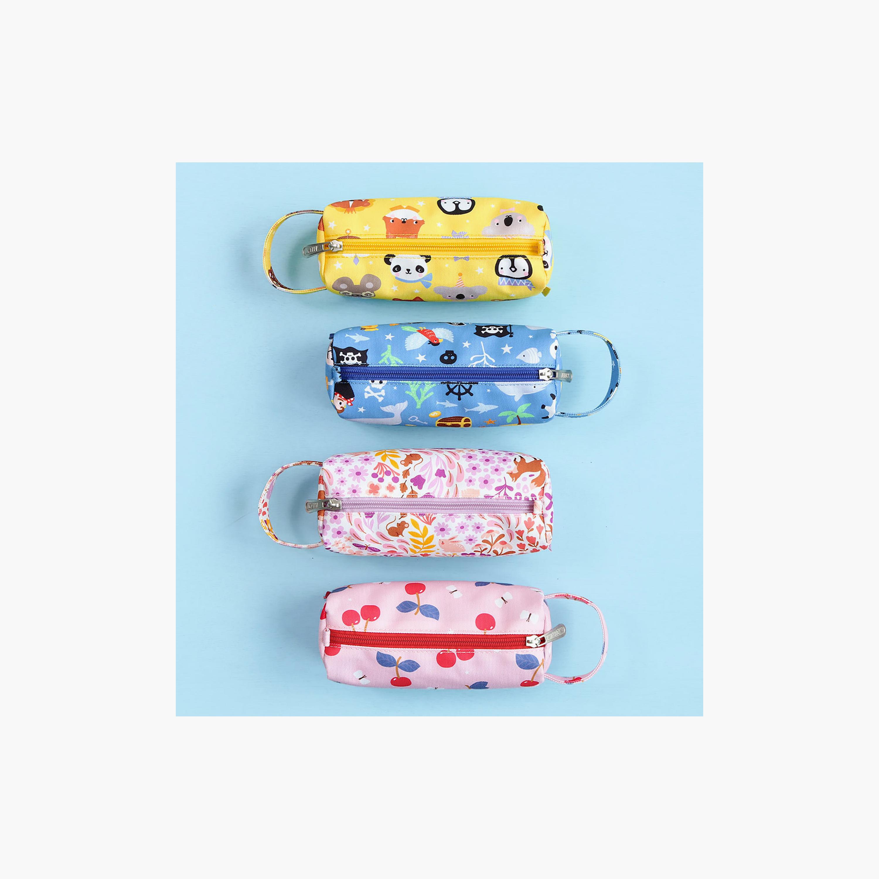 A Little Lovely Company Animal Friends Pencil Case with Carry Strap - Polyester-school-stationery-pencilcases-image-6