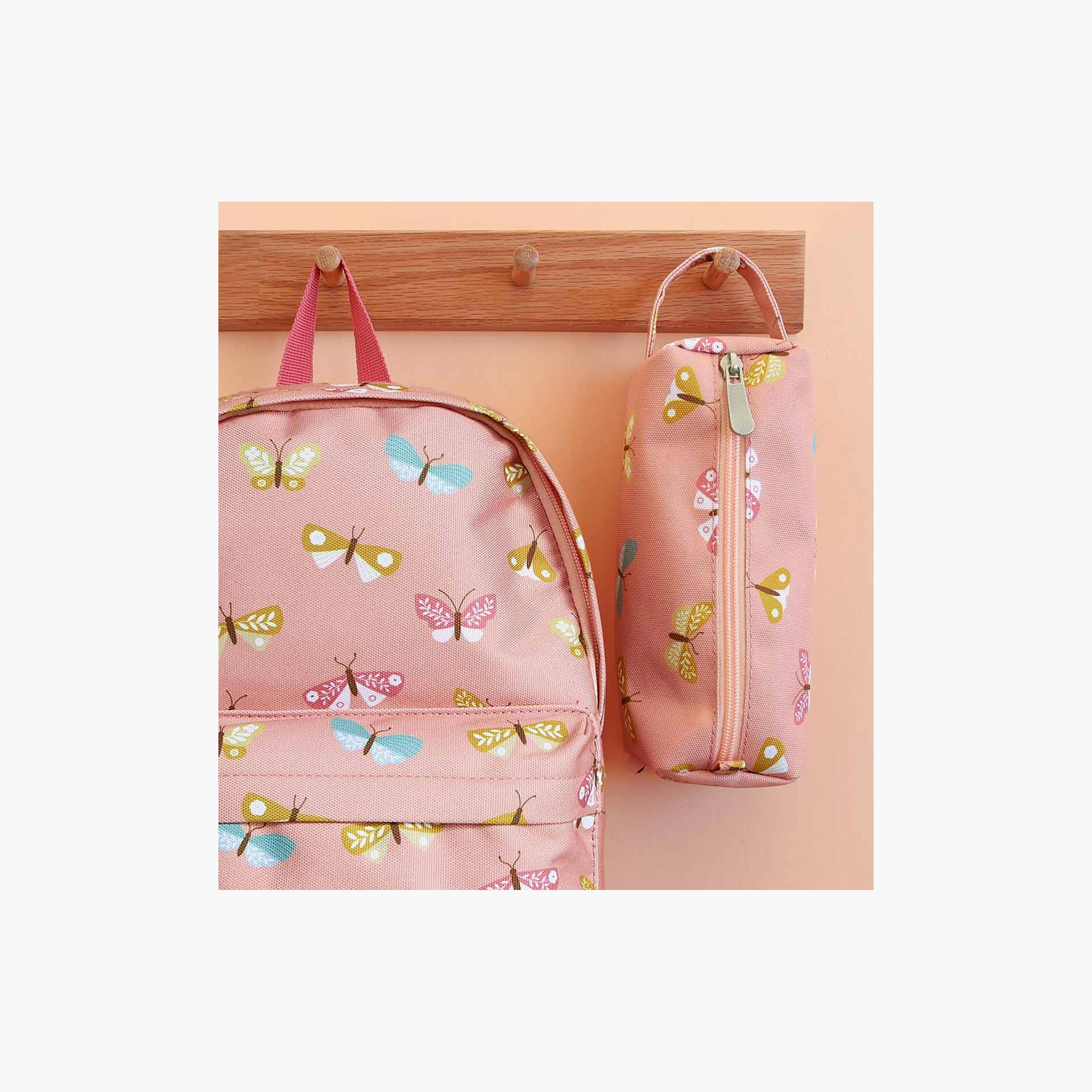 A Little Lovely Company Butterflies Pencil Case with Carry Strap - Polyester-school-stationery-pencilcases-image-4