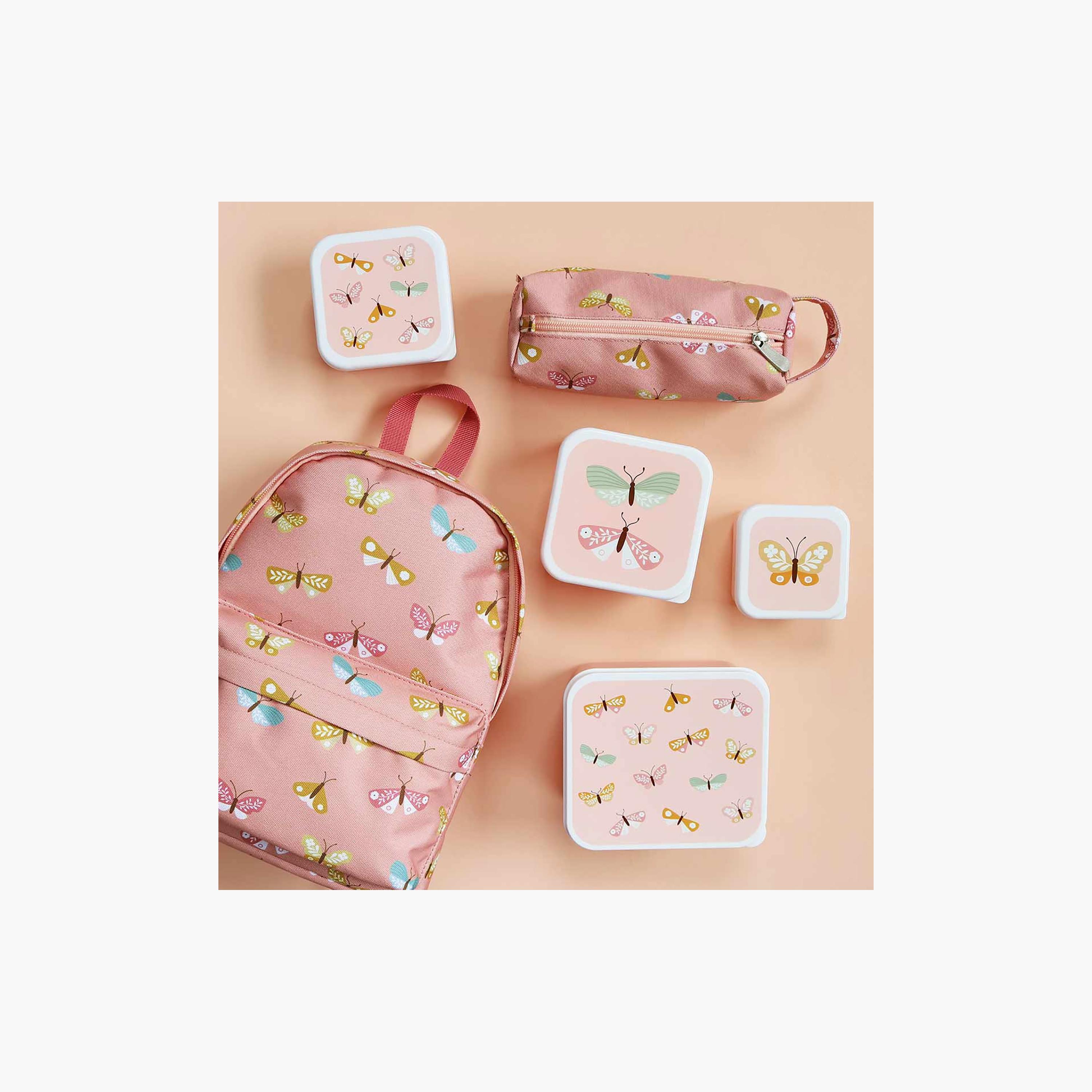 A Little Lovely Company Butterflies Pencil Case with Carry Strap - Polyester-school-stationery-pencilcases-image-5