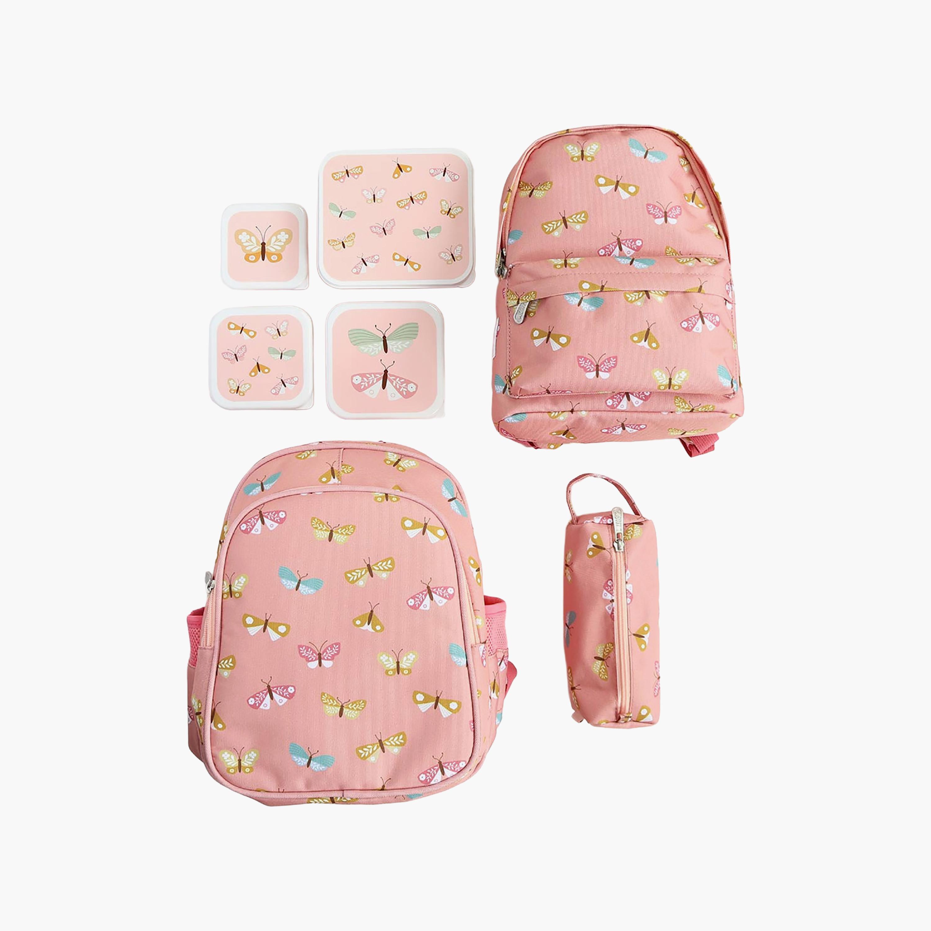 A Little Lovely Company Butterflies Pencil Case with Carry Strap - Polyester-school-stationery-pencilcases-image-7