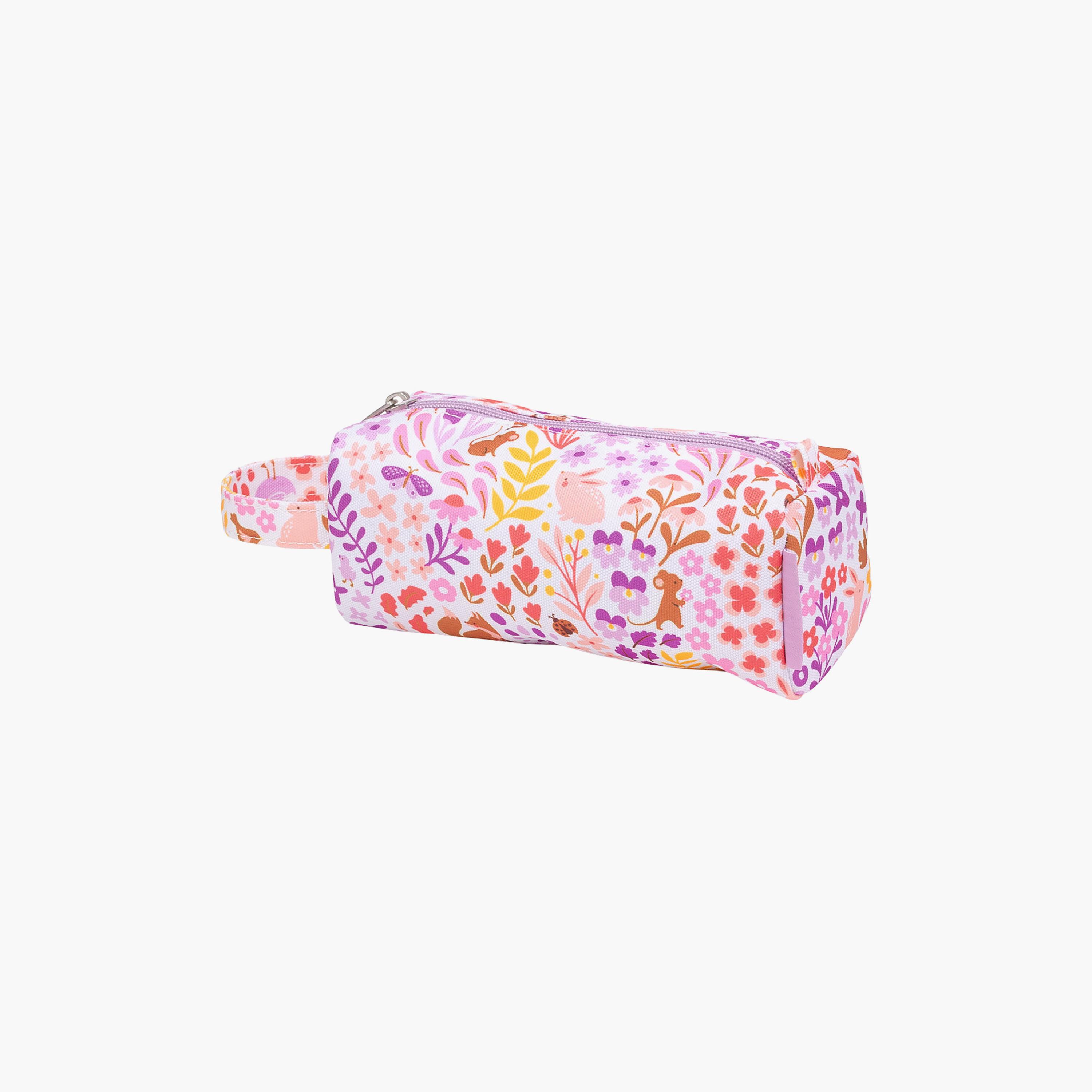 A Little Lovely Company Flower Garden Pencil Case with Carry Strap - Polyester-school-stationery-pencilcases-image-3
