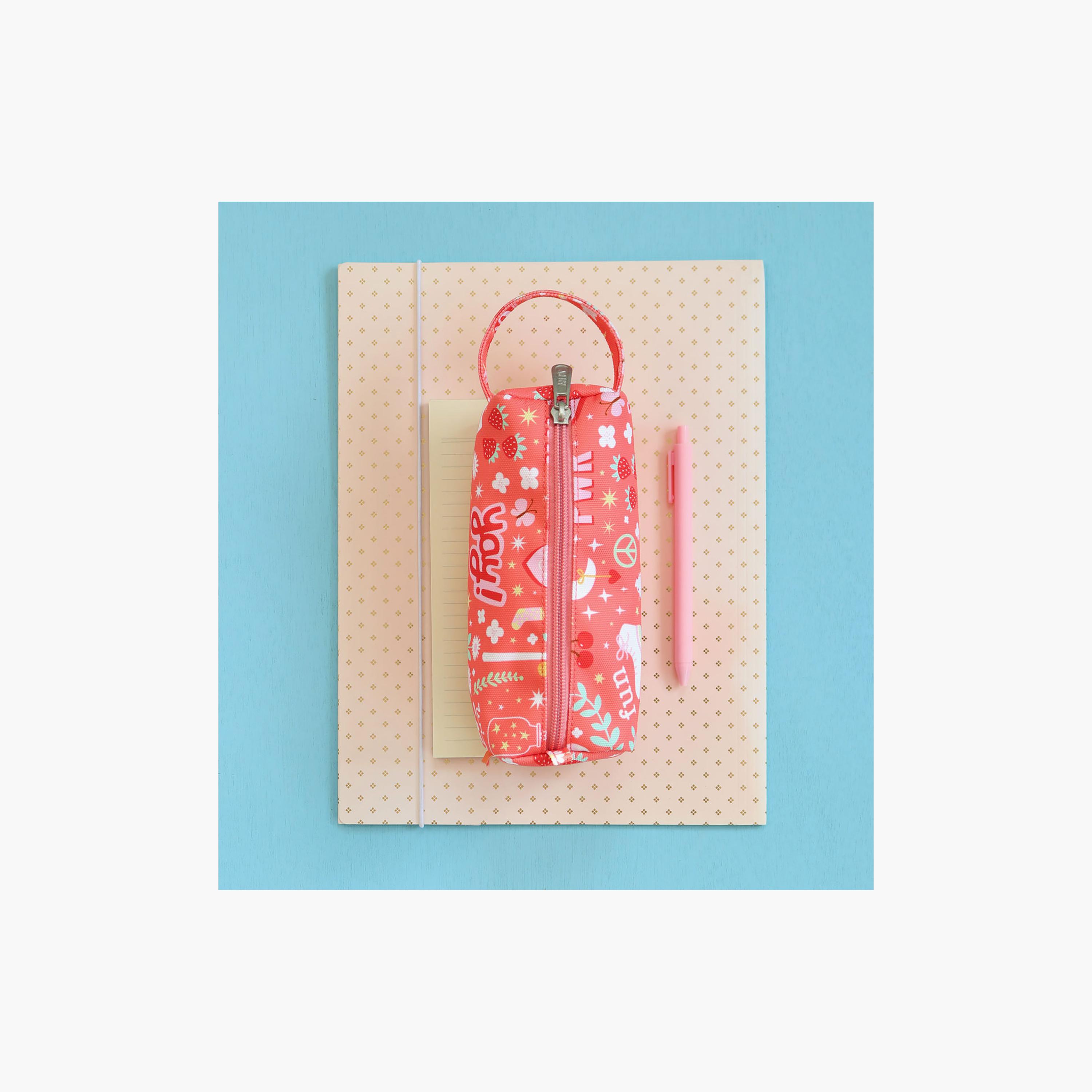 A Little Lovely Company Fun Pencil Case with Carry Strap - Polyester-school-stationery-pencilcases-image-5