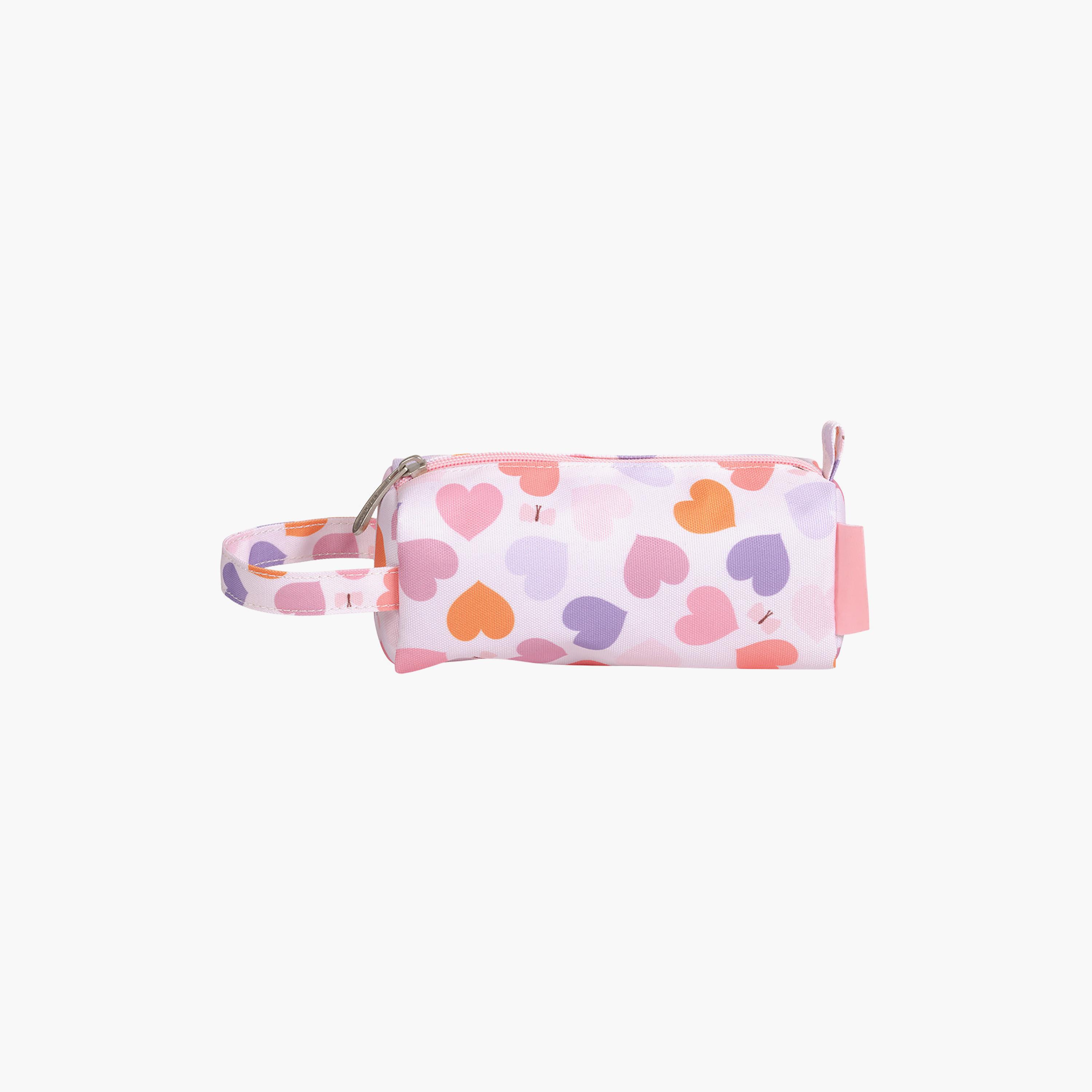 A Little Lovely Company Hearts Pencil Case with Carry Strap - Polyester-school-stationery-pencilcases-image-1