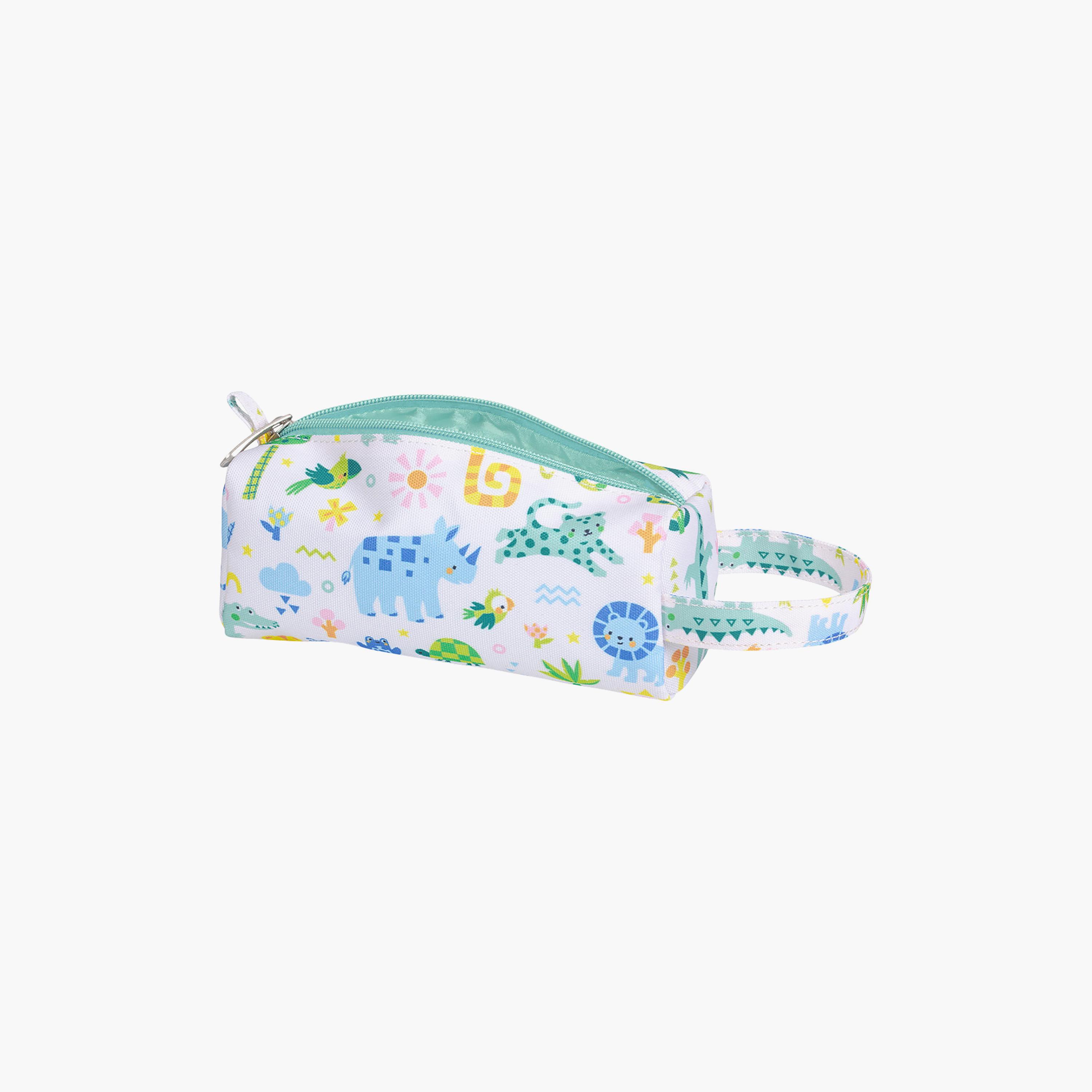 A Little Lovely Company Jungle Pencil Case with Carry Strap - Polyester-school-stationery-pencilcases-image-2