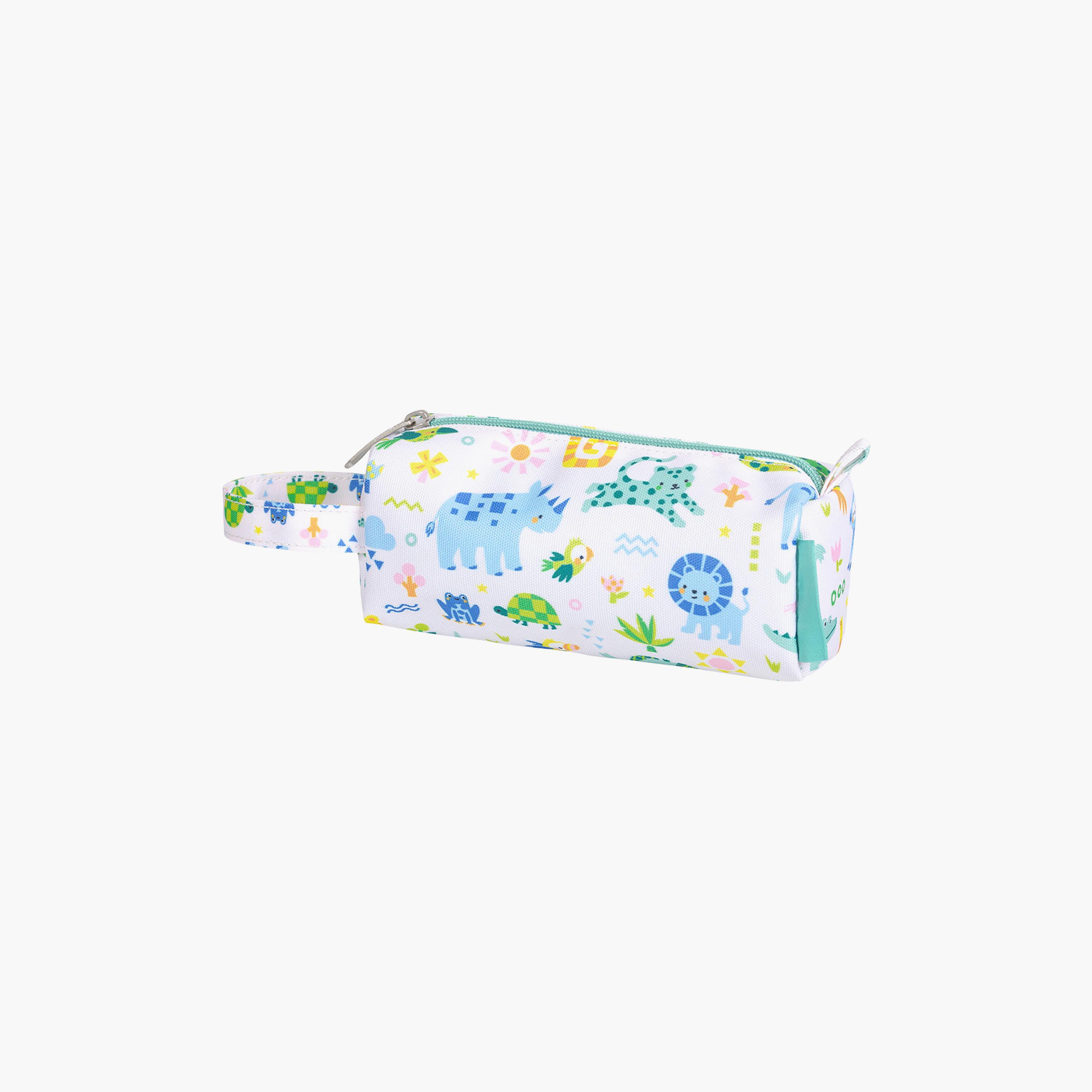A Little Lovely Company Jungle Pencil Case with Carry Strap - Polyester-school-stationery-pencilcases-image-3