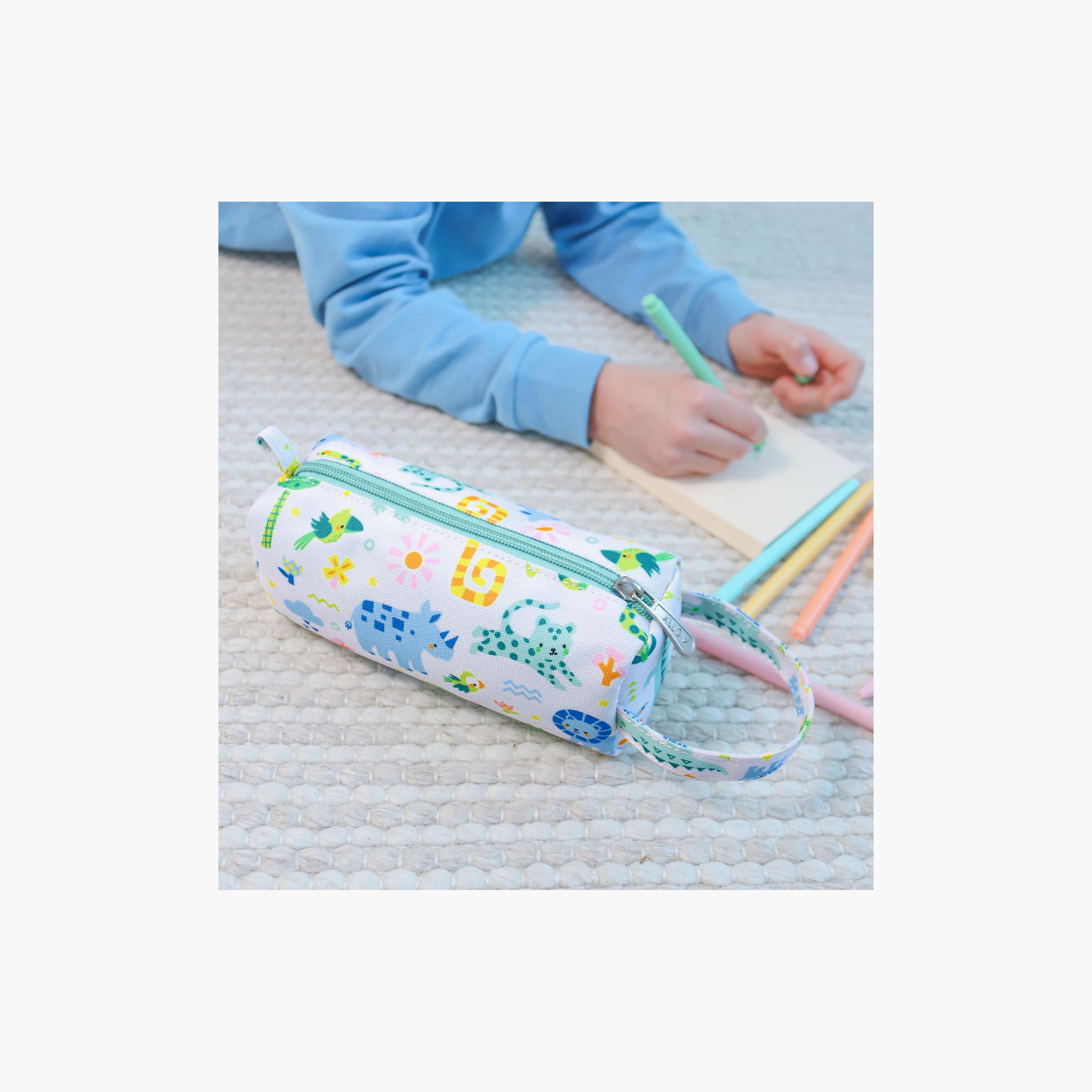 A Little Lovely Company Jungle Pencil Case with Carry Strap - Polyester-school-stationery-pencilcases-image-4