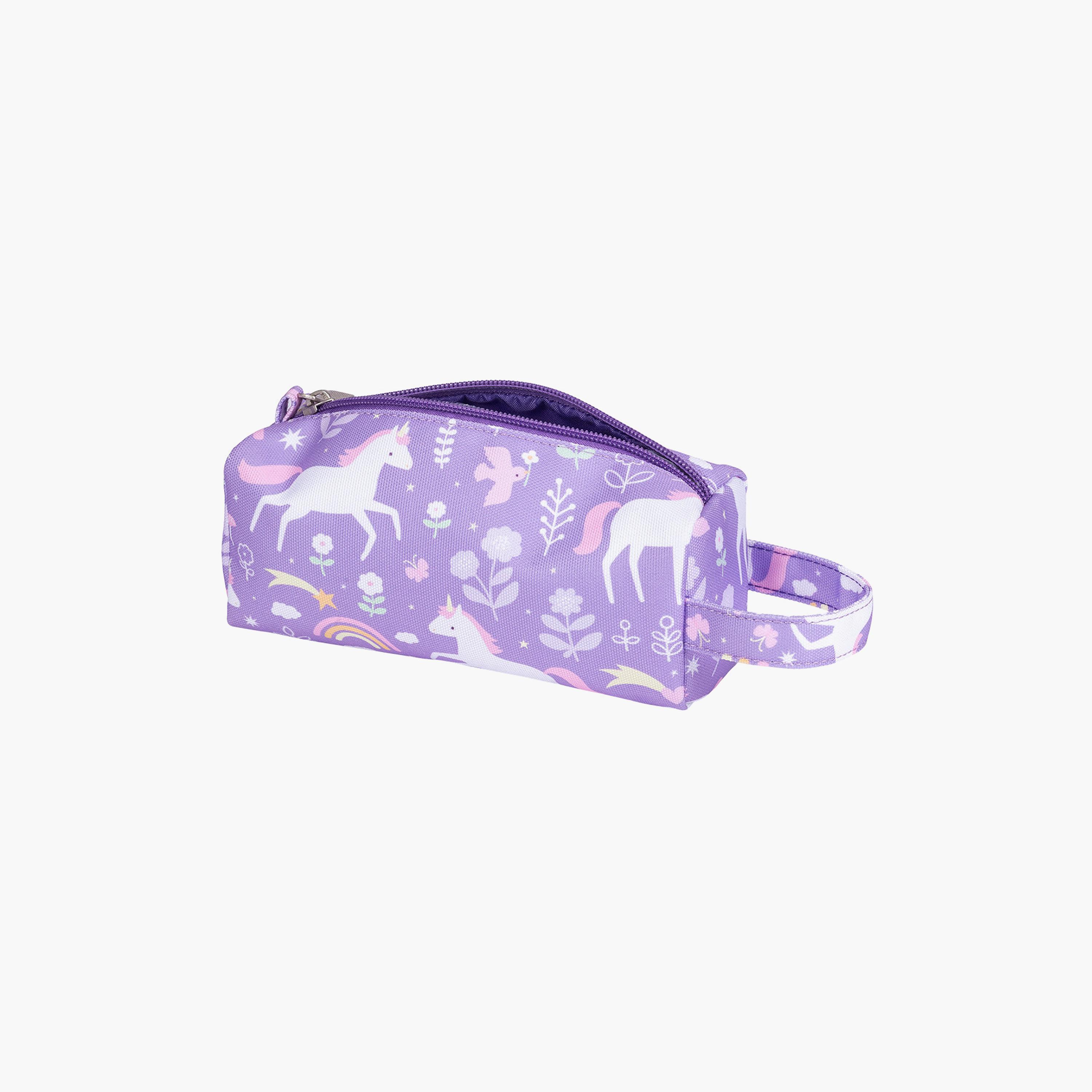 A Little Lovely Company Unicorn Dreams Pencil Case with Carry Strap - Polyester-school-stationery-pencilcases-image-2