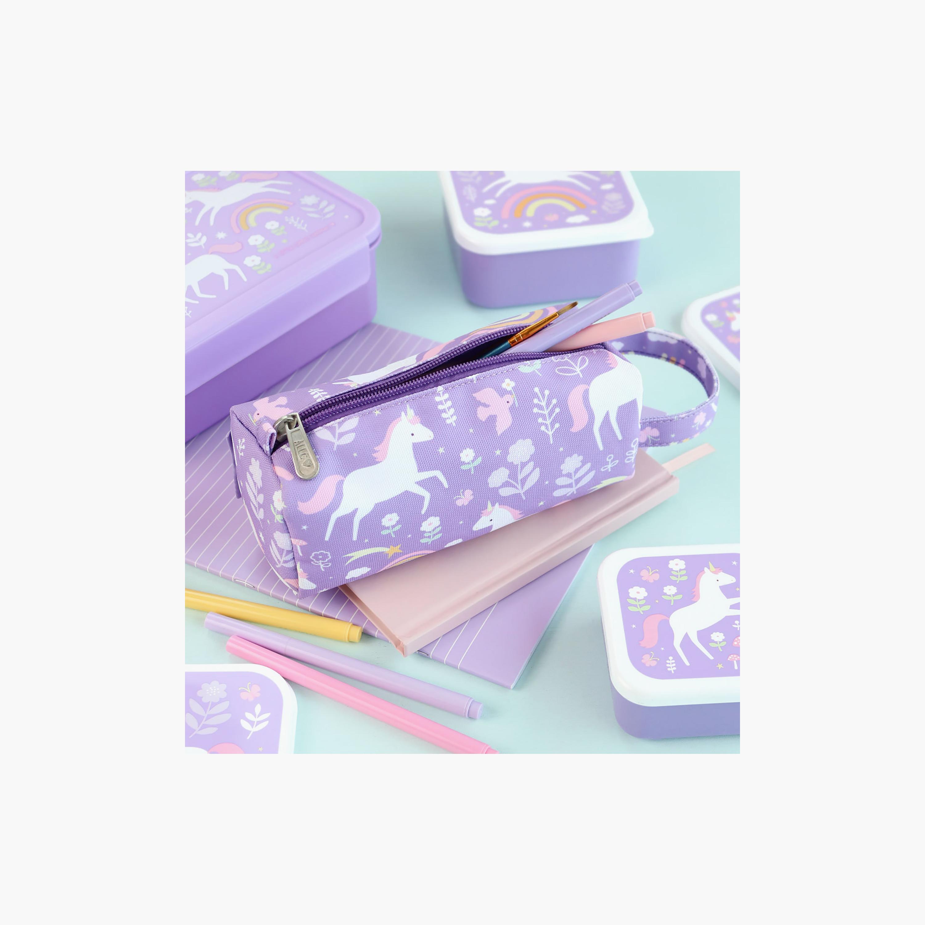 A Little Lovely Company Unicorn Dreams Pencil Case with Carry Strap - Polyester-school-stationery-pencilcases-image-3