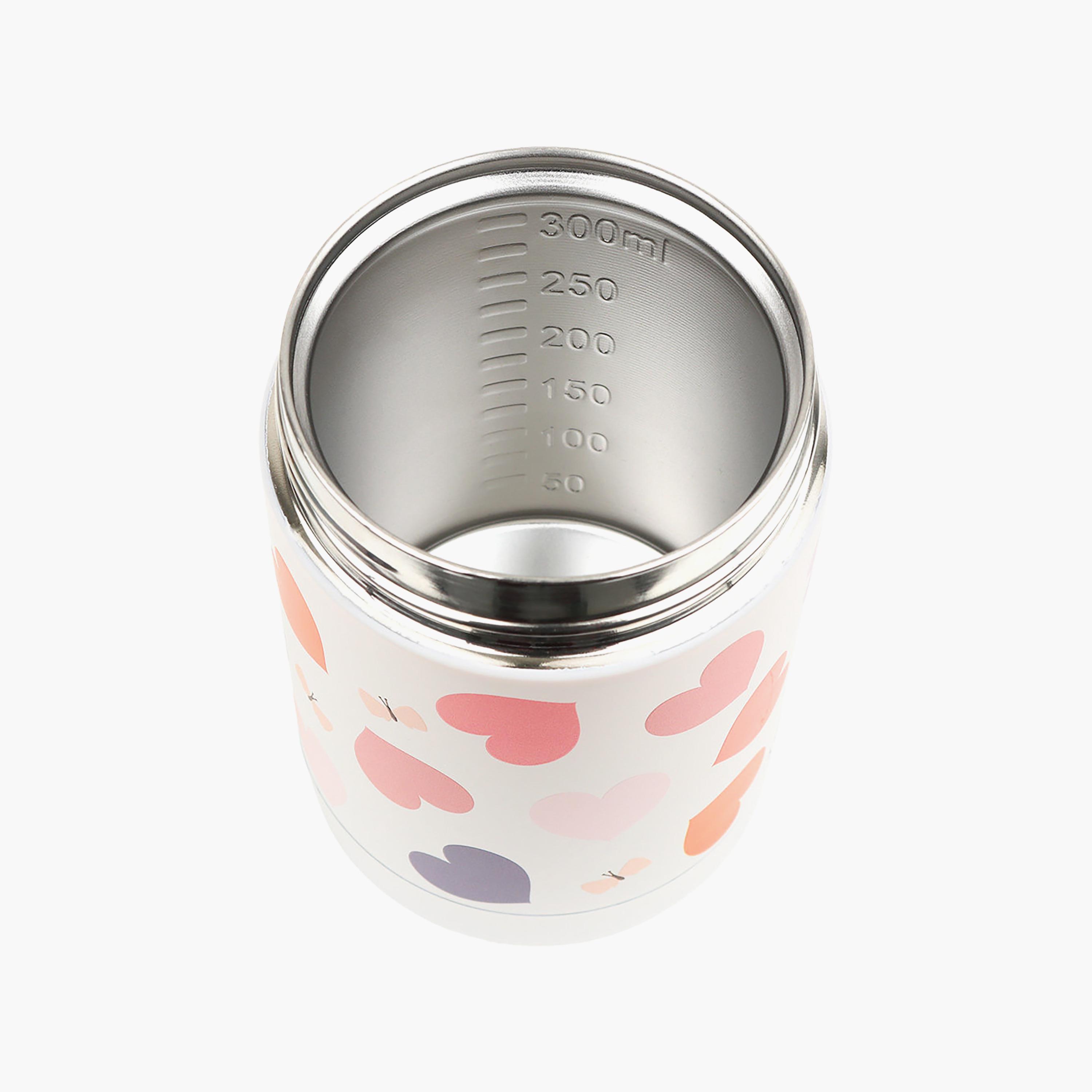A Little Lovely Company Hearts Food Jar for Girls 2-8 Yrs with Dual Insulated Wall - 300 ml-baby-feeding-mealtimeessentials-image-3