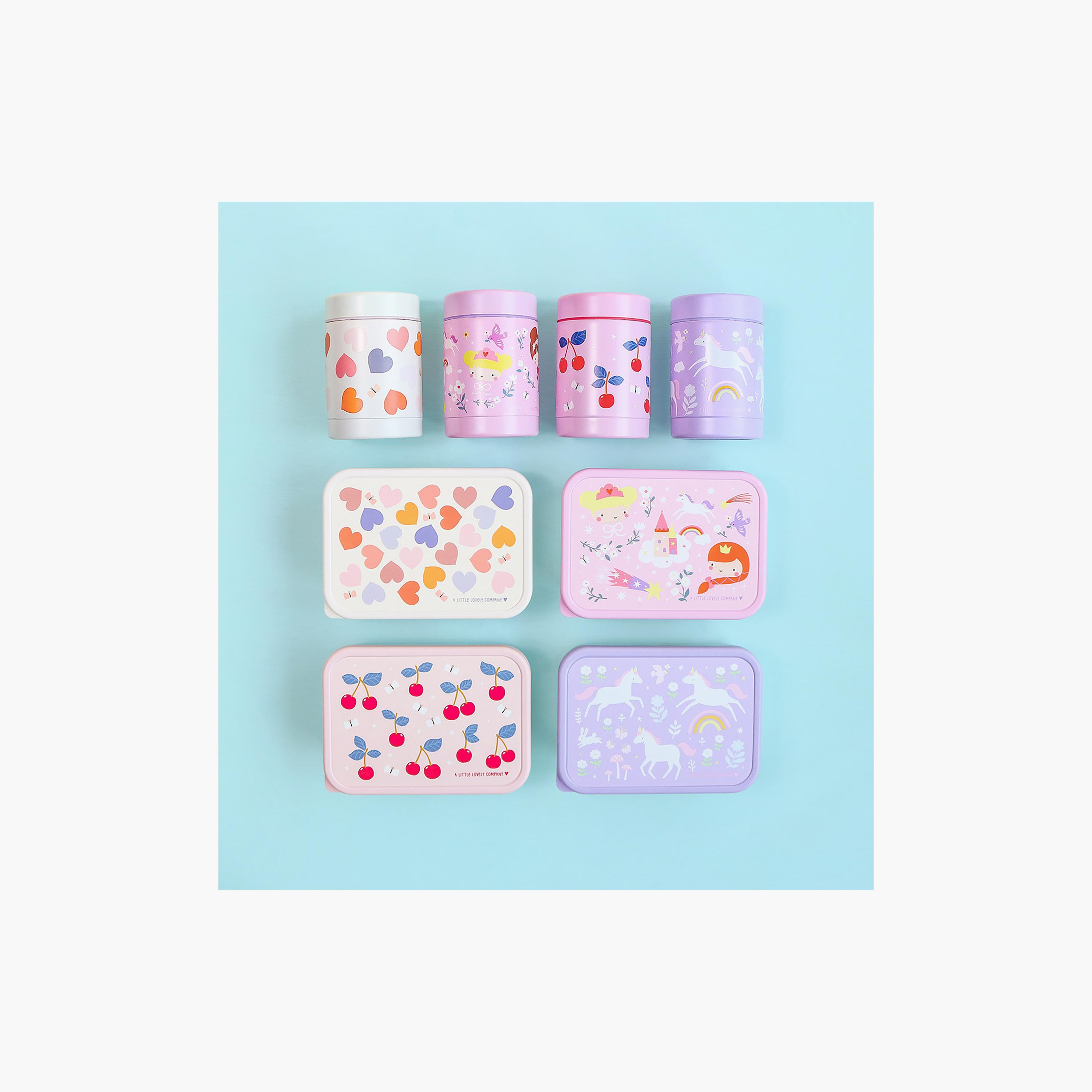 A Little Lovely Company Hearts Food Jar for Girls 2-8 Yrs with Dual Insulated Wall - 300 ml-baby-feeding-mealtimeessentials-image-7