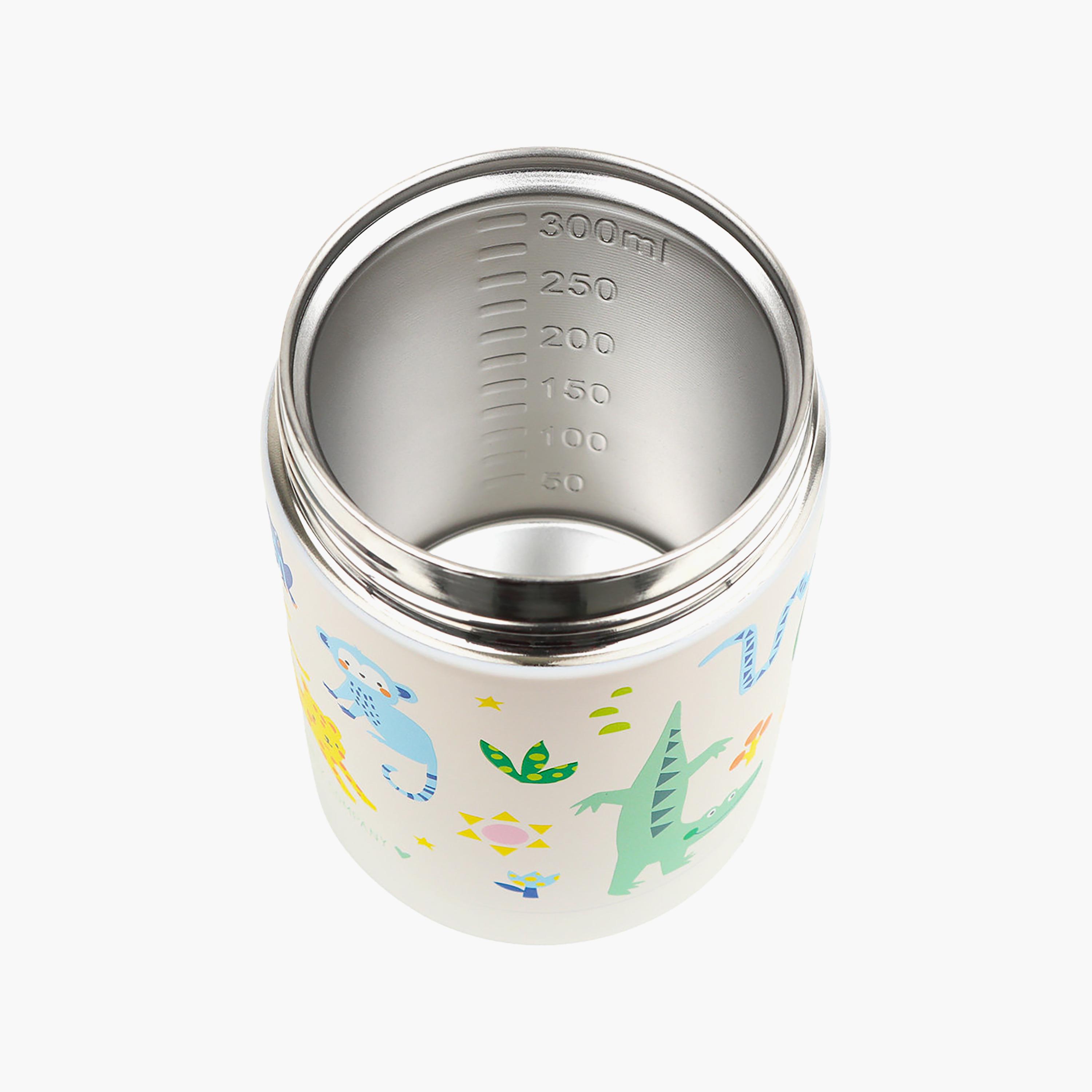 A Little Lovely Company Jungle Food Jar for Boys 2-8 Yrs with Dual Insulated Wall - 300 ml-baby-feeding-mealtimeessentials-image-3
