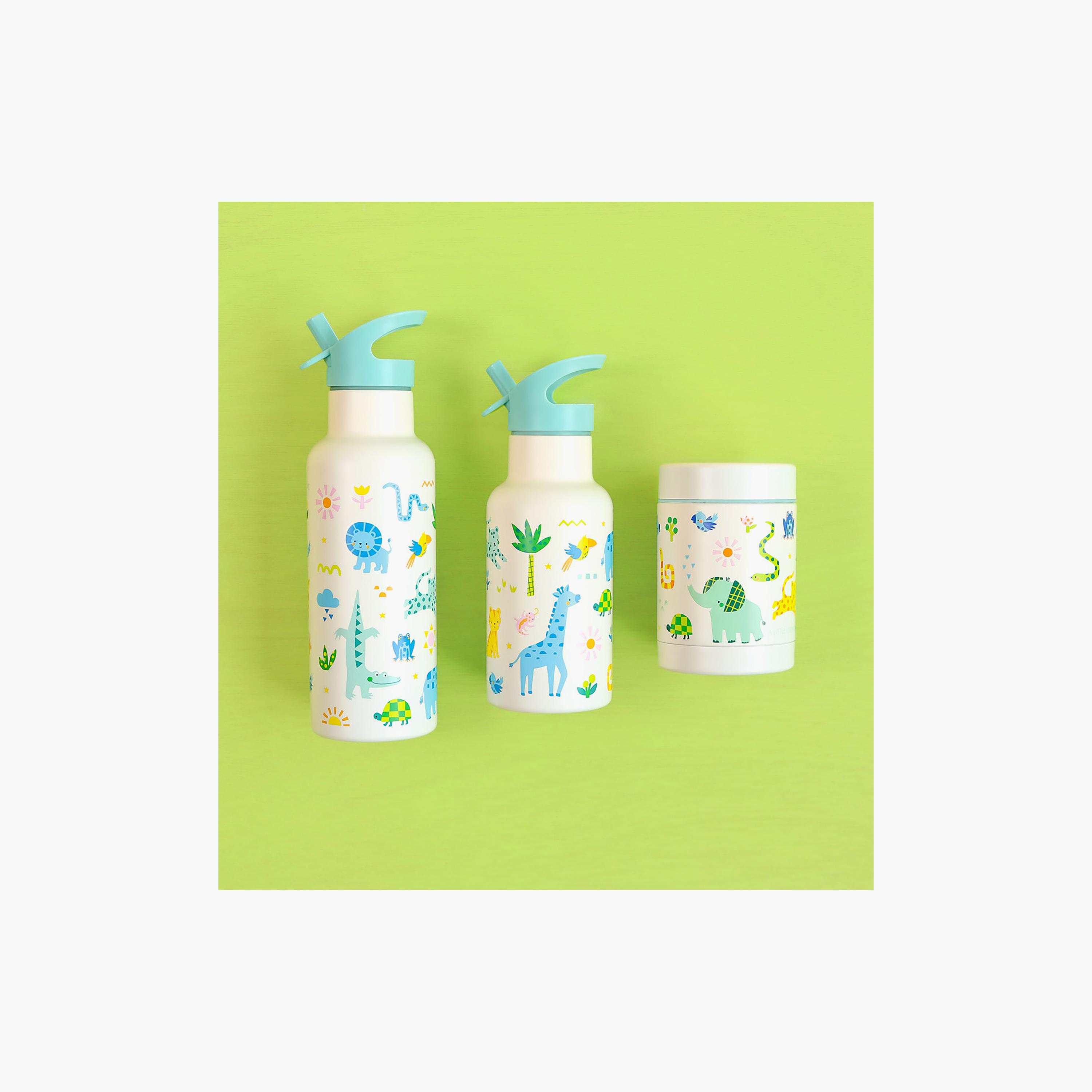 A Little Lovely Company Jungle Food Jar for Boys 2-8 Yrs with Dual Insulated Wall - 300 ml-baby-feeding-mealtimeessentials-image-6