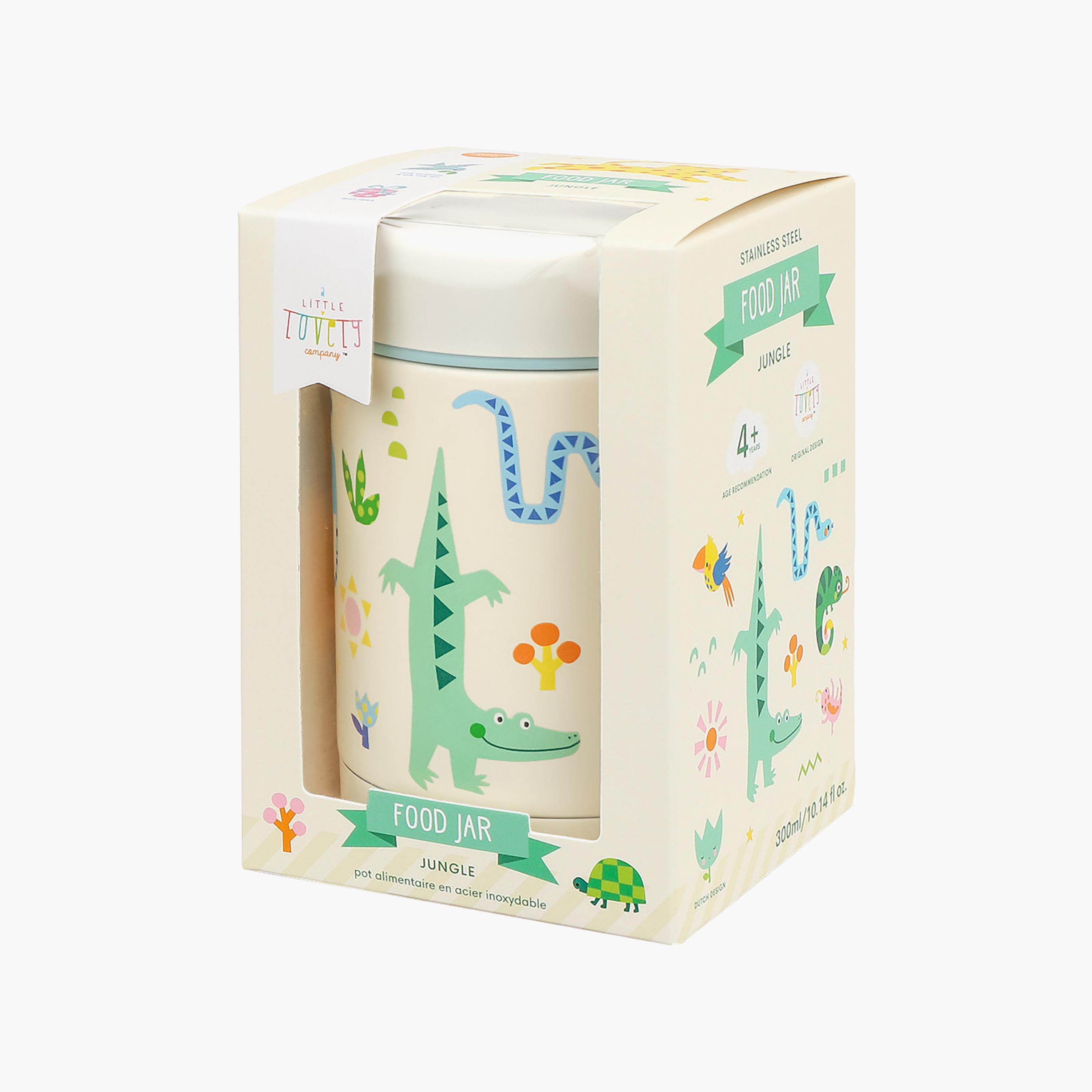 A Little Lovely Company Jungle Food Jar for Boys 2-8 Yrs with Dual Insulated Wall - 300 ml-baby-feeding-mealtimeessentials-image-7