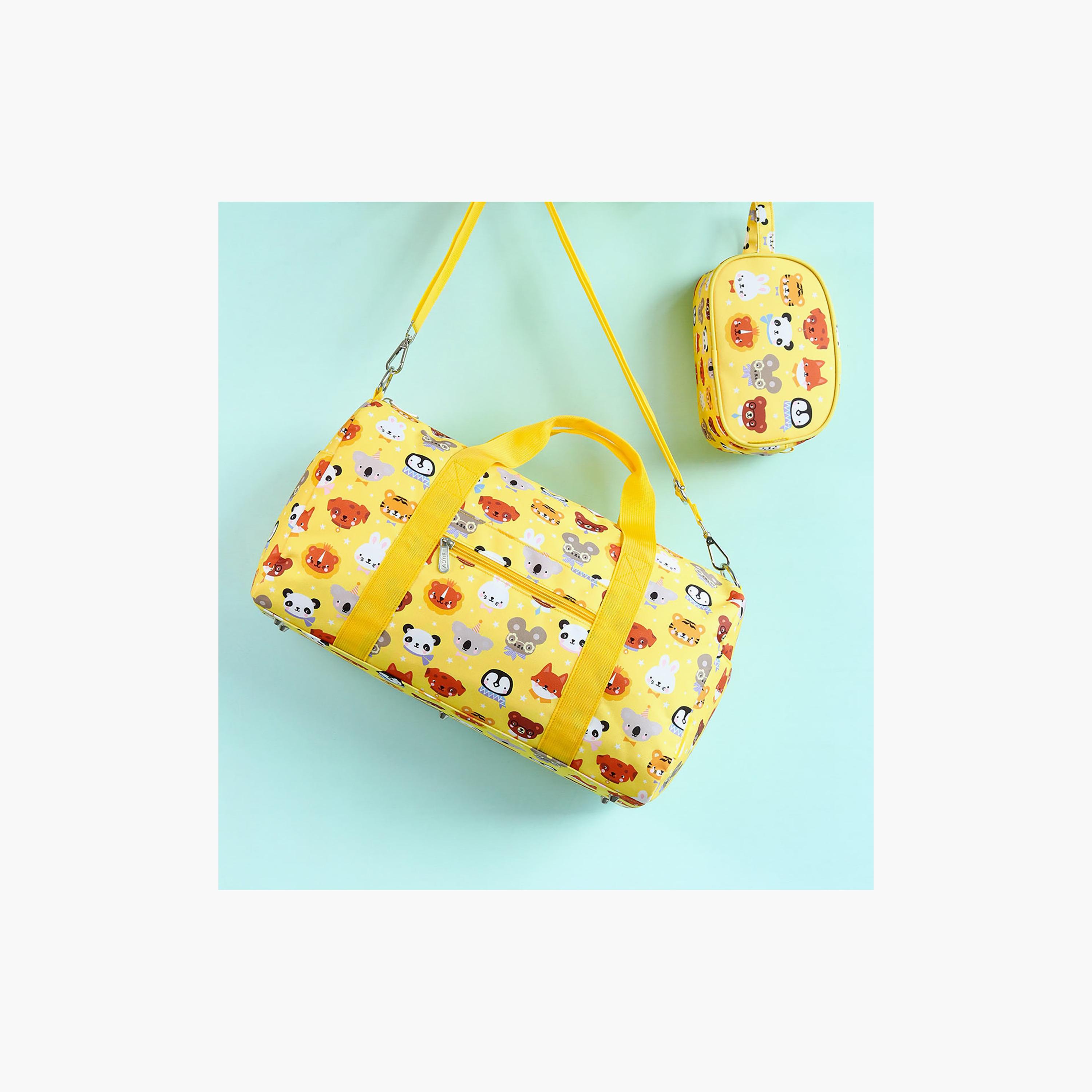 حقيبة سفر بتصميم أصدقاء الحيوانات بمقبضين - 26 لترًا من إيه ليتل لوفلي كومباني-baby-gear-travelaccessories-image-3