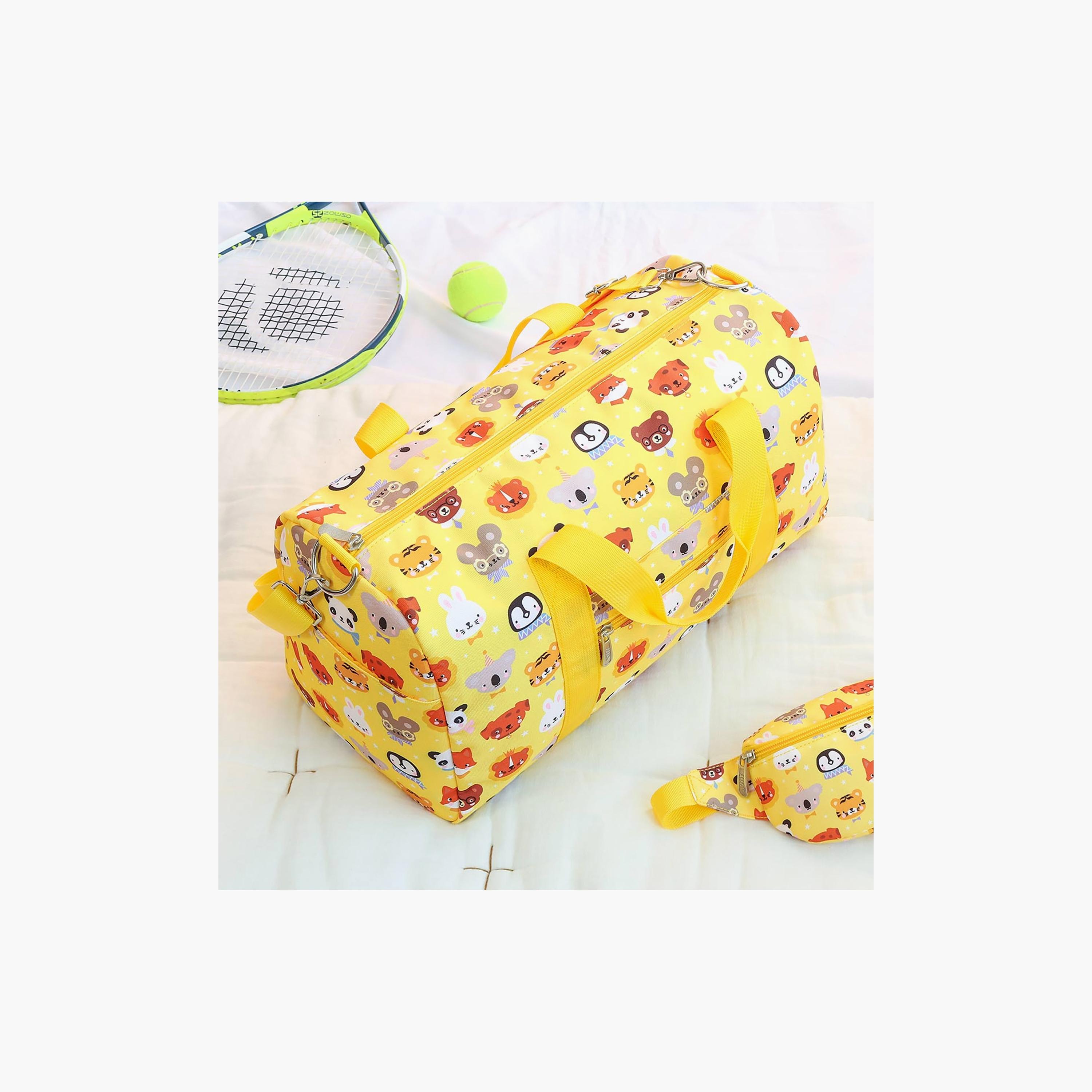 حقيبة سفر بتصميم أصدقاء الحيوانات بمقبضين - 26 لترًا من إيه ليتل لوفلي كومباني-baby-gear-travelaccessories-image-4