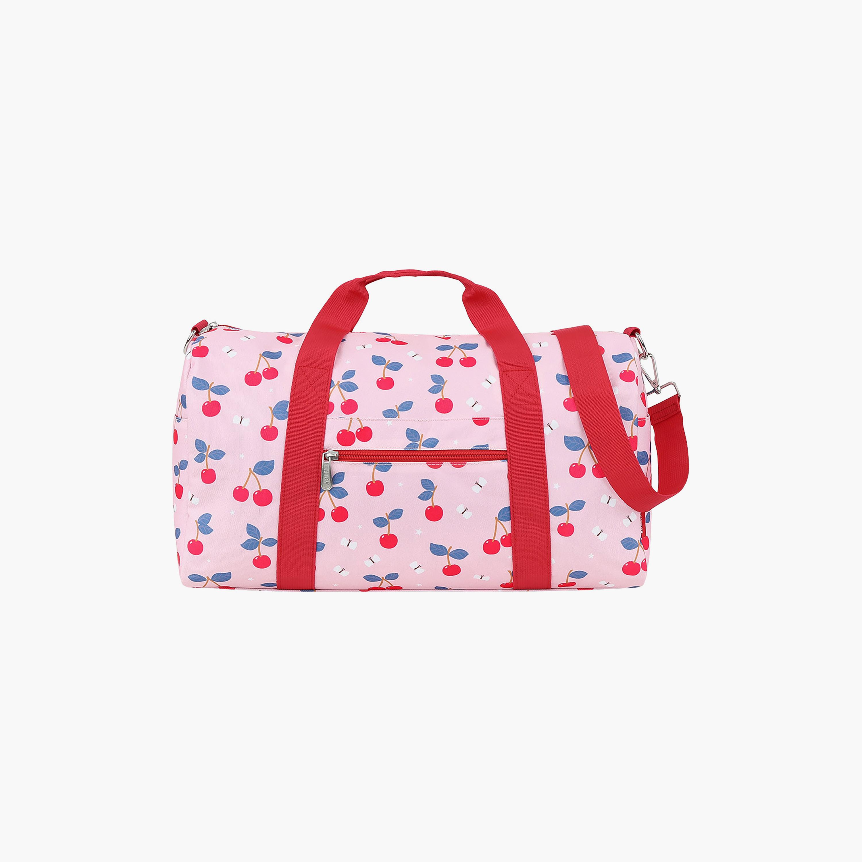 A Little Lovely Company Cherries Travel Bag with Dual Handles - 26 L-baby-gear-travelaccessories-image-1
