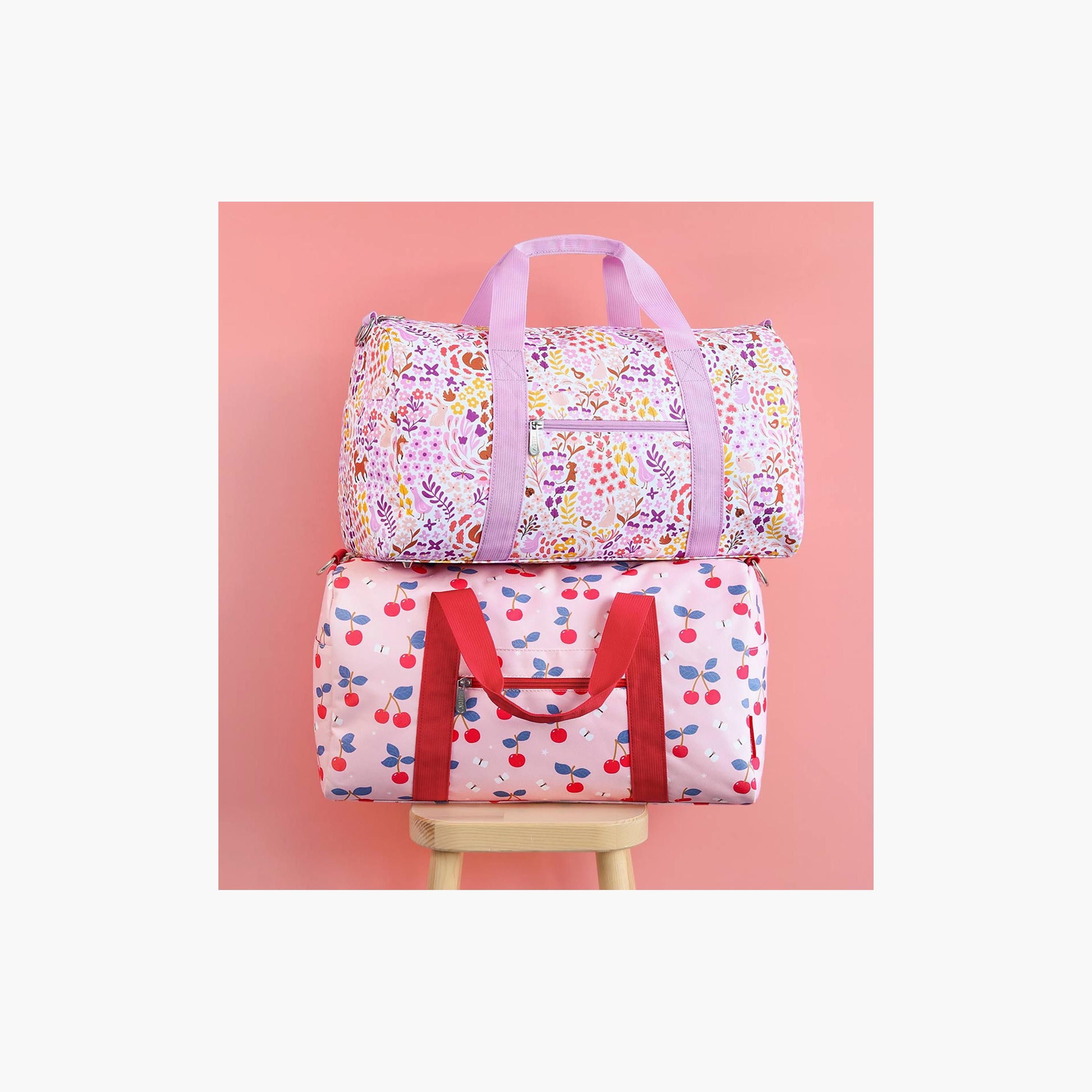 A Little Lovely Company Cherries Travel Bag with Dual Handles - 26 L-baby-gear-travelaccessories-image-5