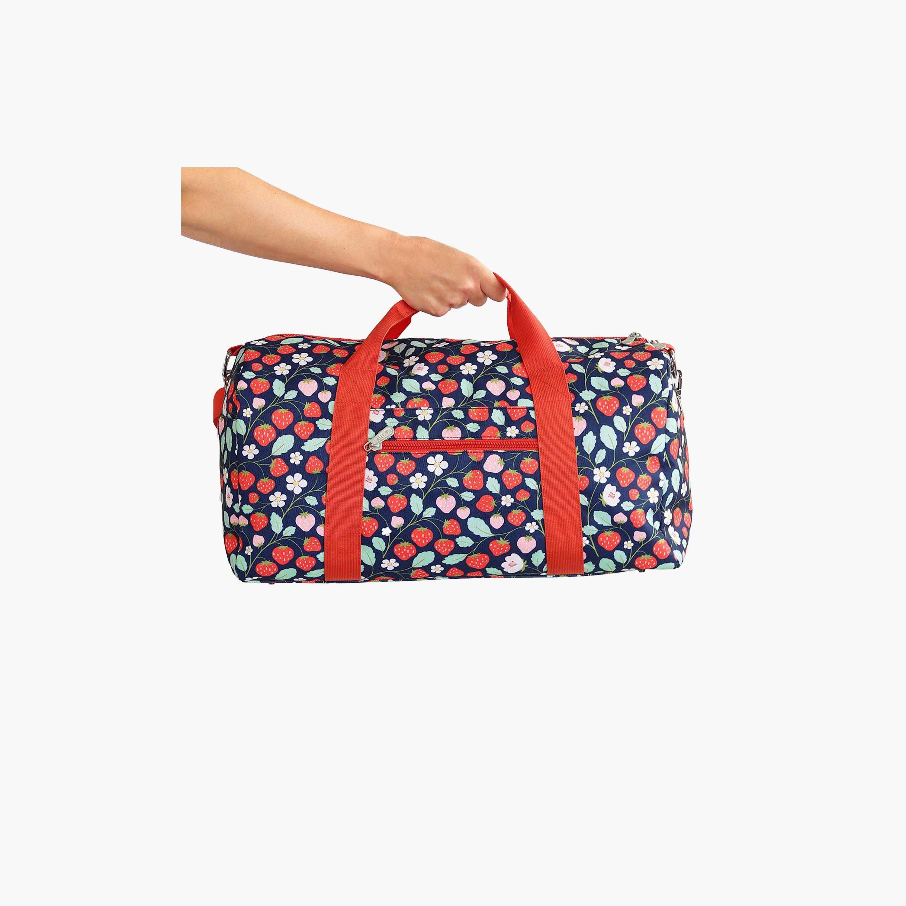 A Little Lovely Company Strawberries Travel Bag with Dual Handles - 26 L-baby-gear-travelaccessories-image-6