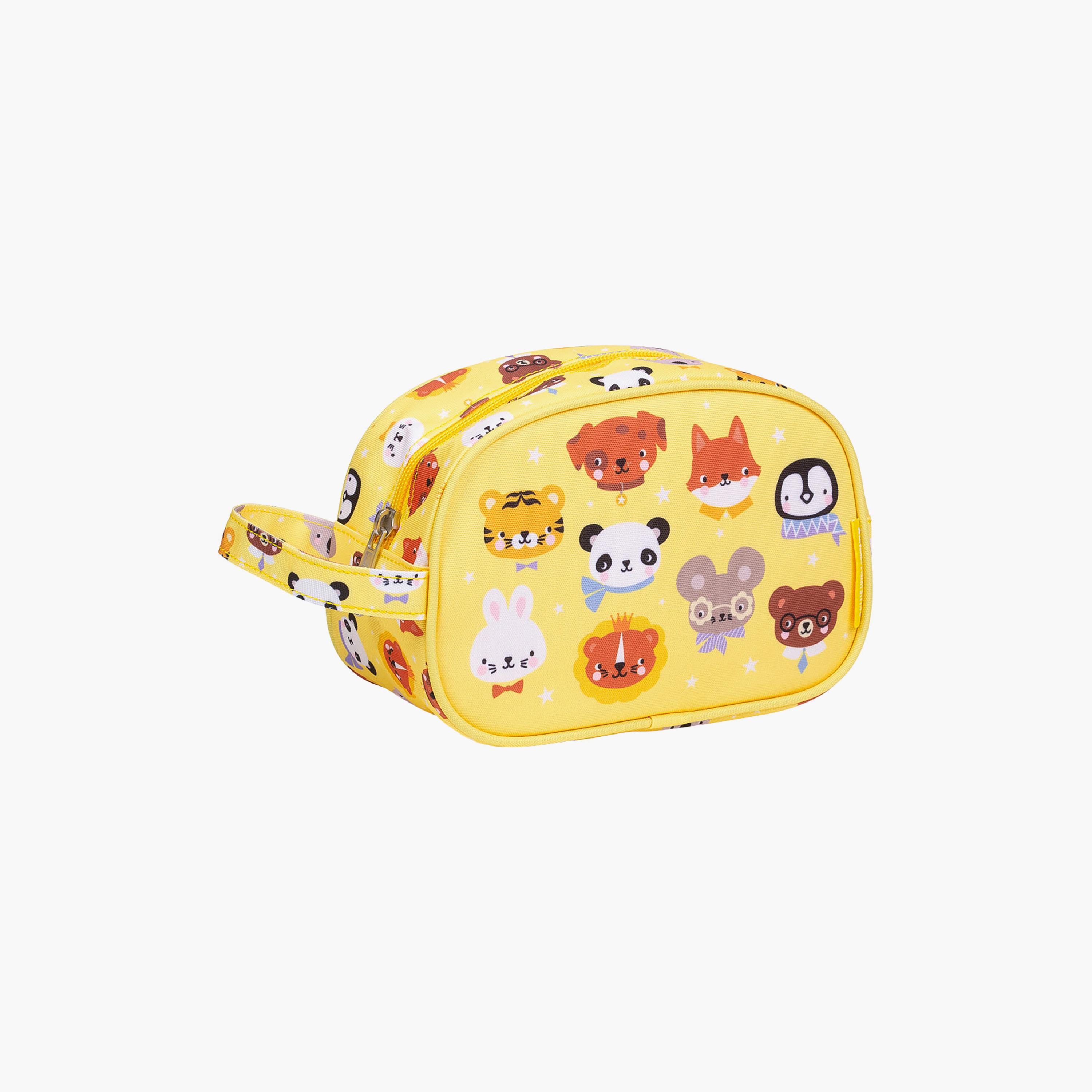 A Little Lovely Company Animal Friends Toiletry Bag with Carry Strap-girls-accessories-bags-image-2
