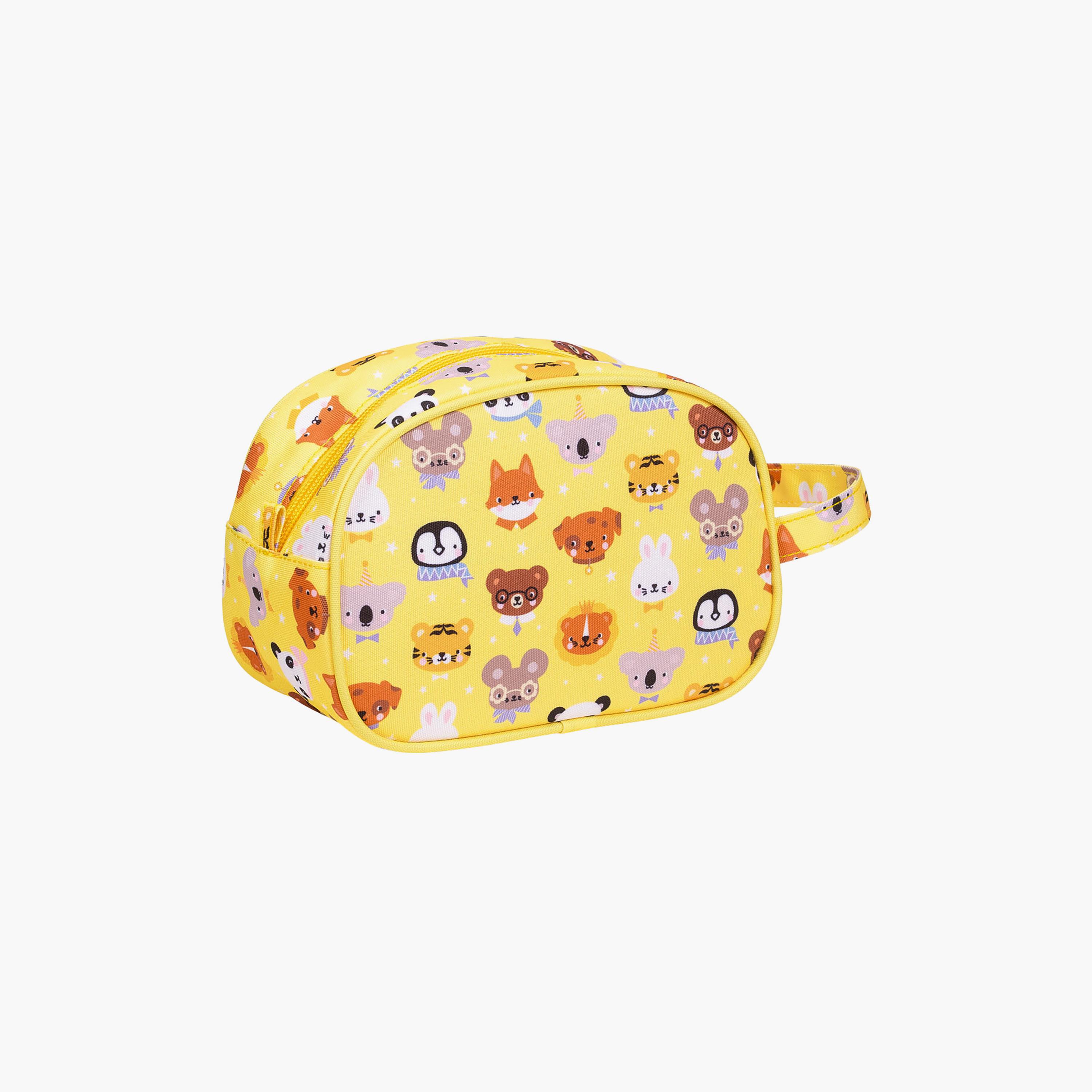 A Little Lovely Company Animal Friends Toiletry Bag with Carry Strap-girls-accessories-bags-image-3