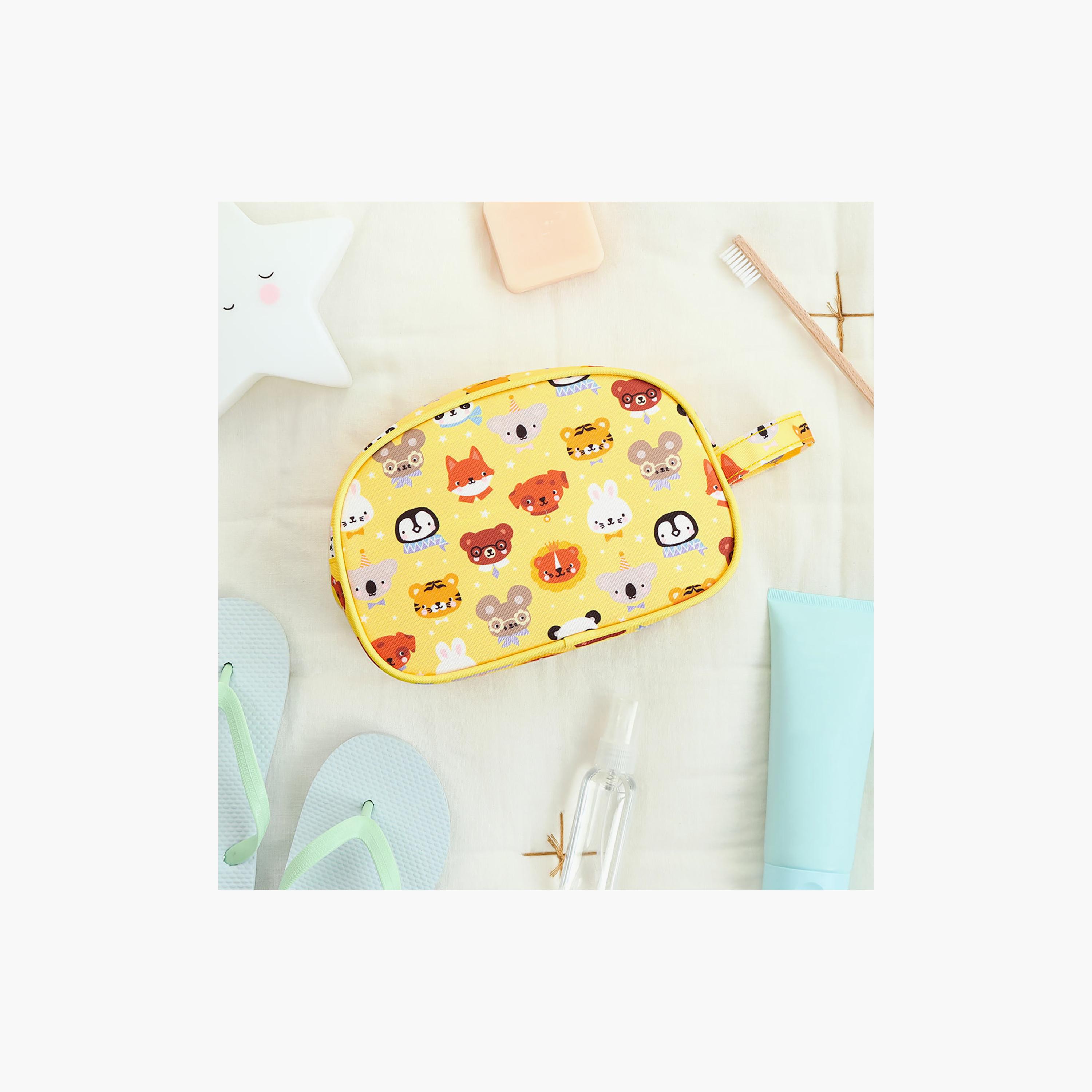 A Little Lovely Company Animal Friends Toiletry Bag with Carry Strap-girls-accessories-bags-image-6