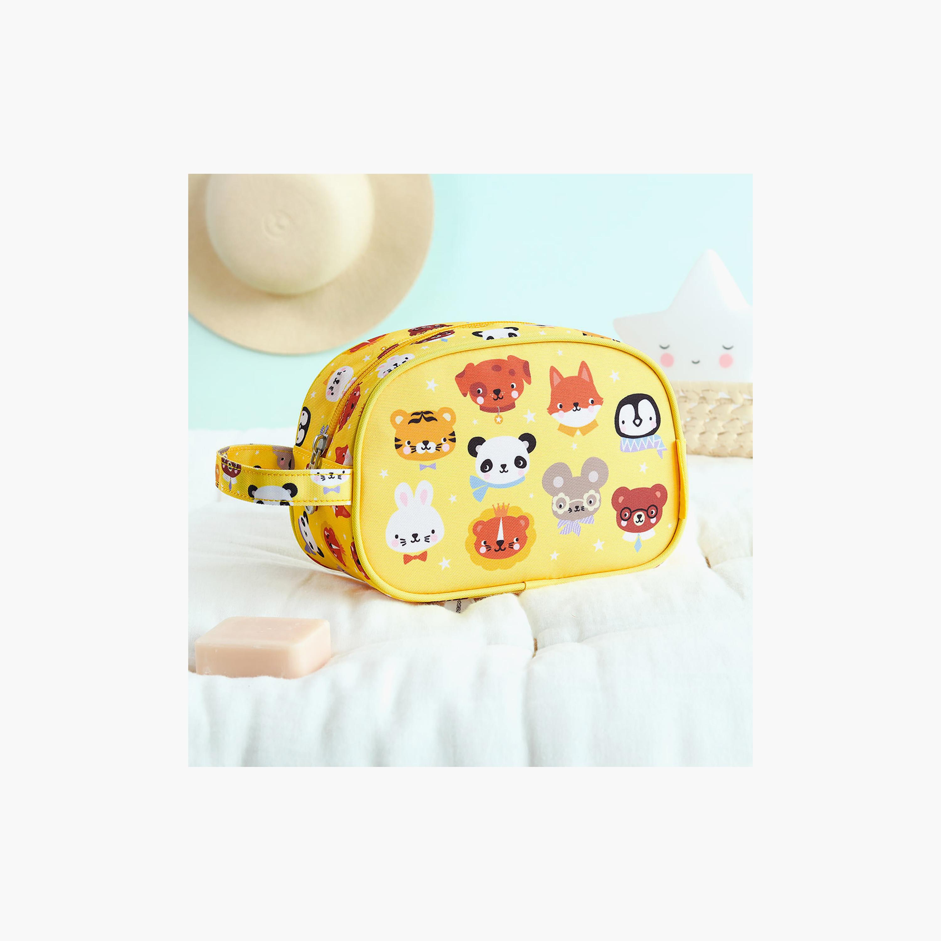 A Little Lovely Company Animal Friends Toiletry Bag with Carry Strap-girls-accessories-bags-image-7