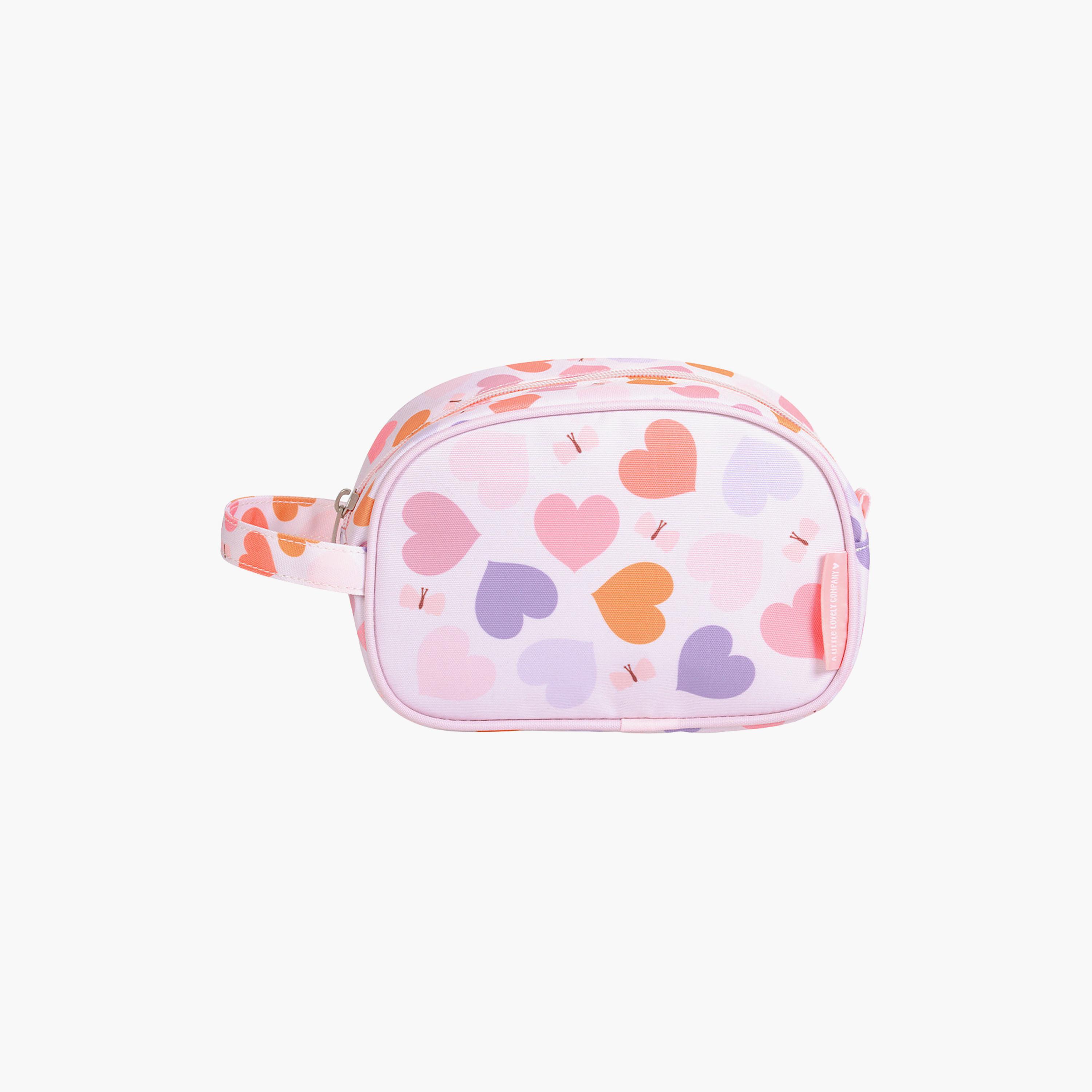 حقيبة أدوات تجميل مزينة بقلوب مع حزام من إيه ليتل لوفلي كومباني-girls-accessories-bags-image-1