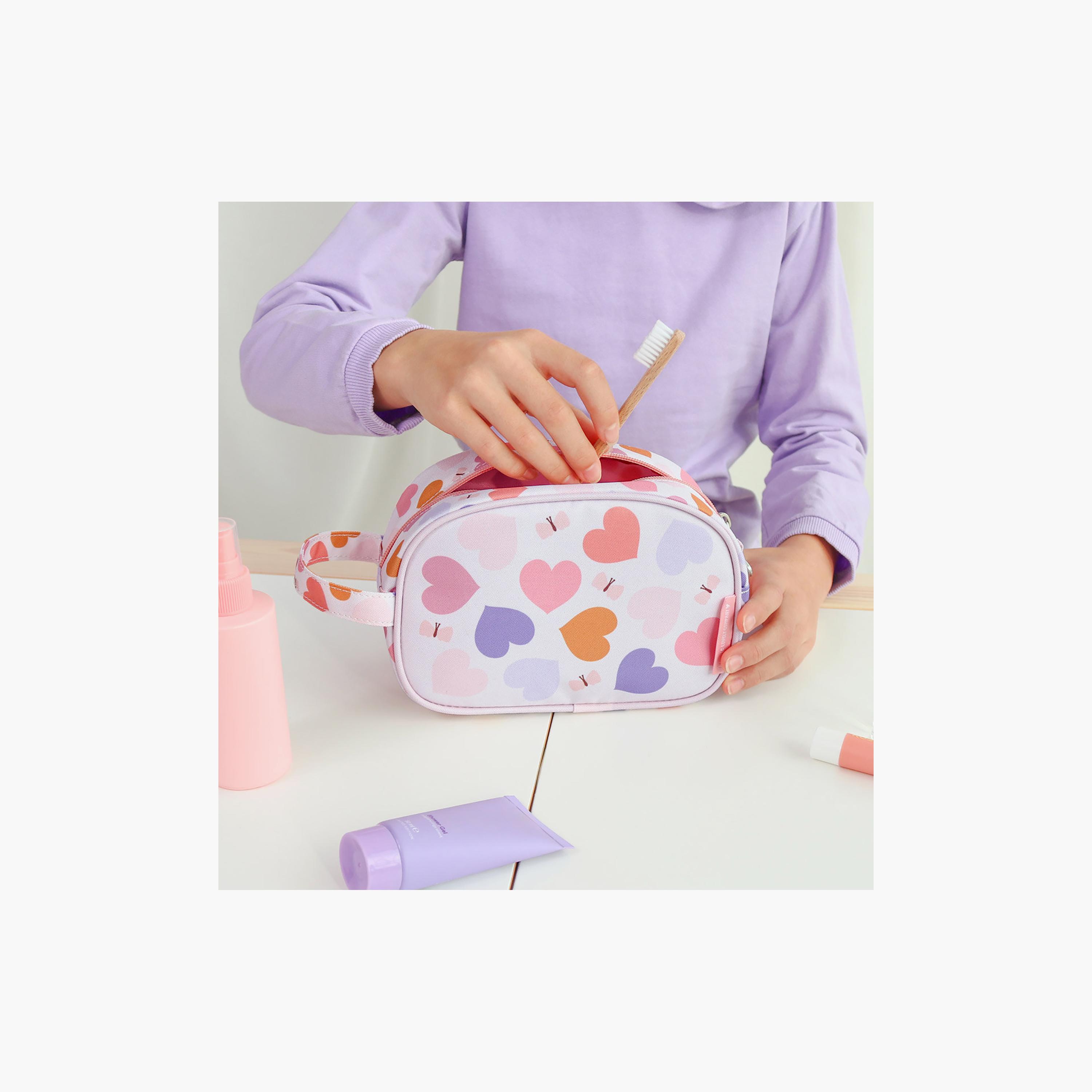 حقيبة أدوات تجميل مزينة بقلوب مع حزام من إيه ليتل لوفلي كومباني-girls-accessories-bags-image-5