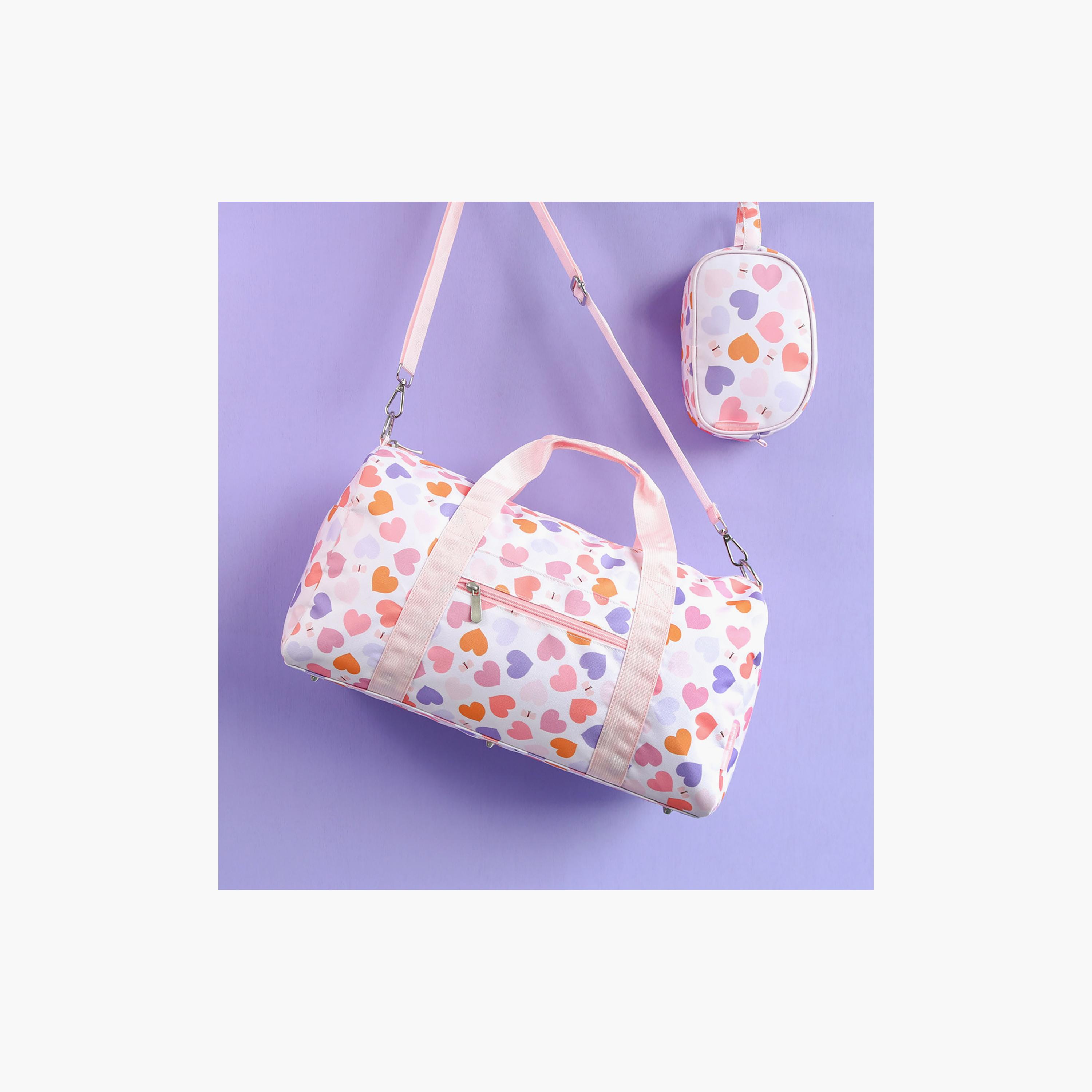 حقيبة أدوات تجميل مزينة بقلوب مع حزام من إيه ليتل لوفلي كومباني-girls-accessories-bags-image-6