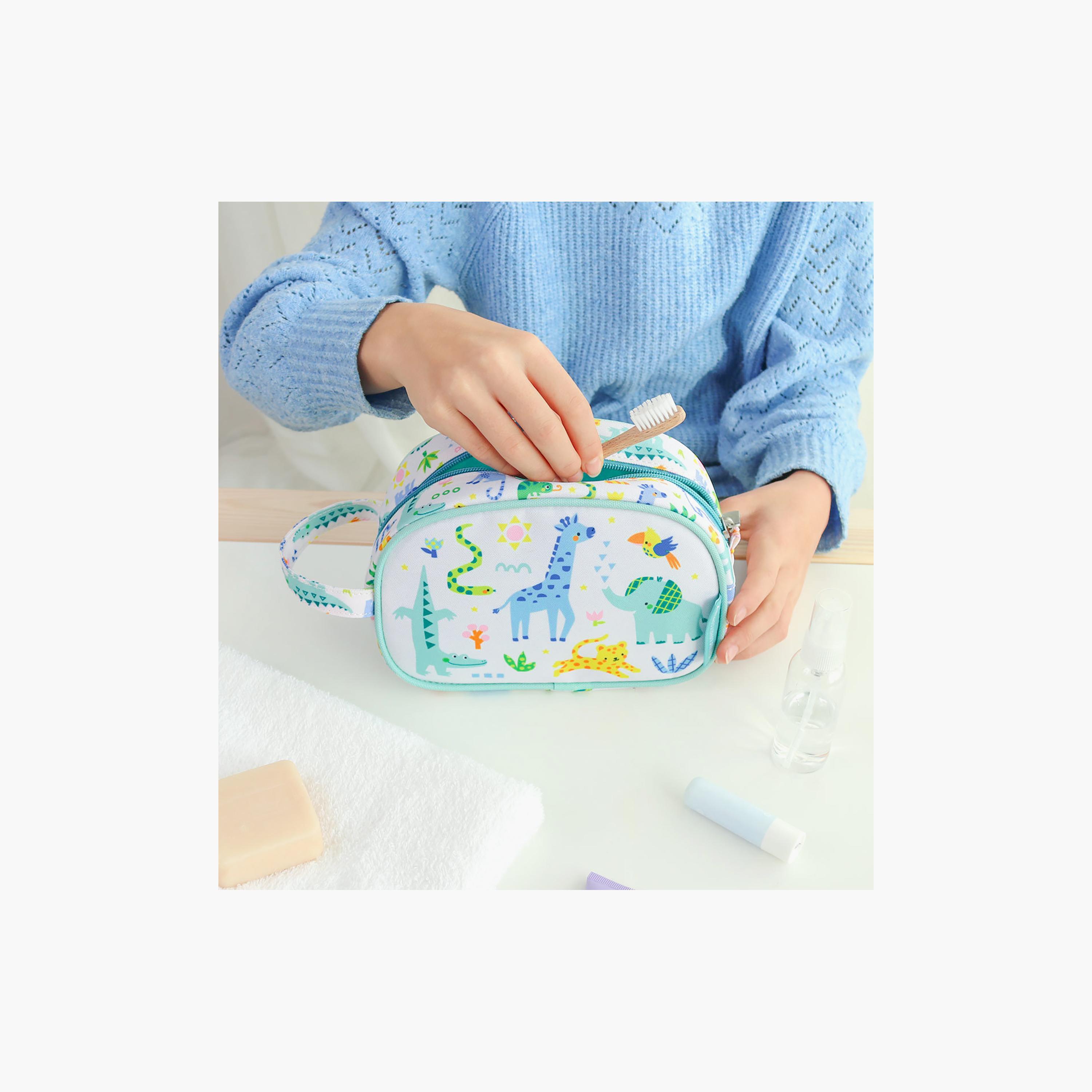 A Little Lovely Company Jungle Toiletry Bag with Carry Strap-boys-accessories-bagsandbackpacks-image-5