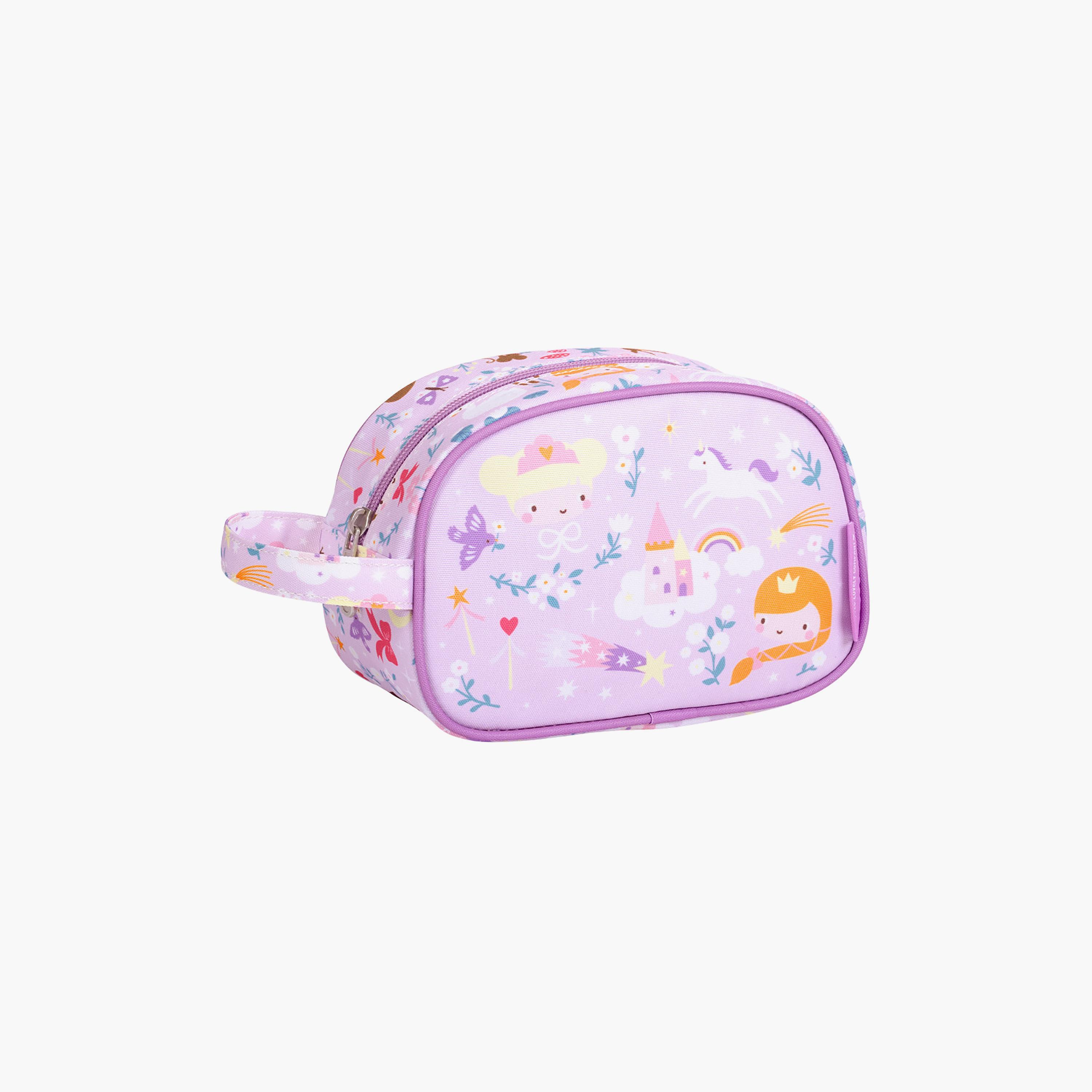 A Little Lovely Company Princesses Toiletry Bag with Strap-girls-accessories-bags-image-2