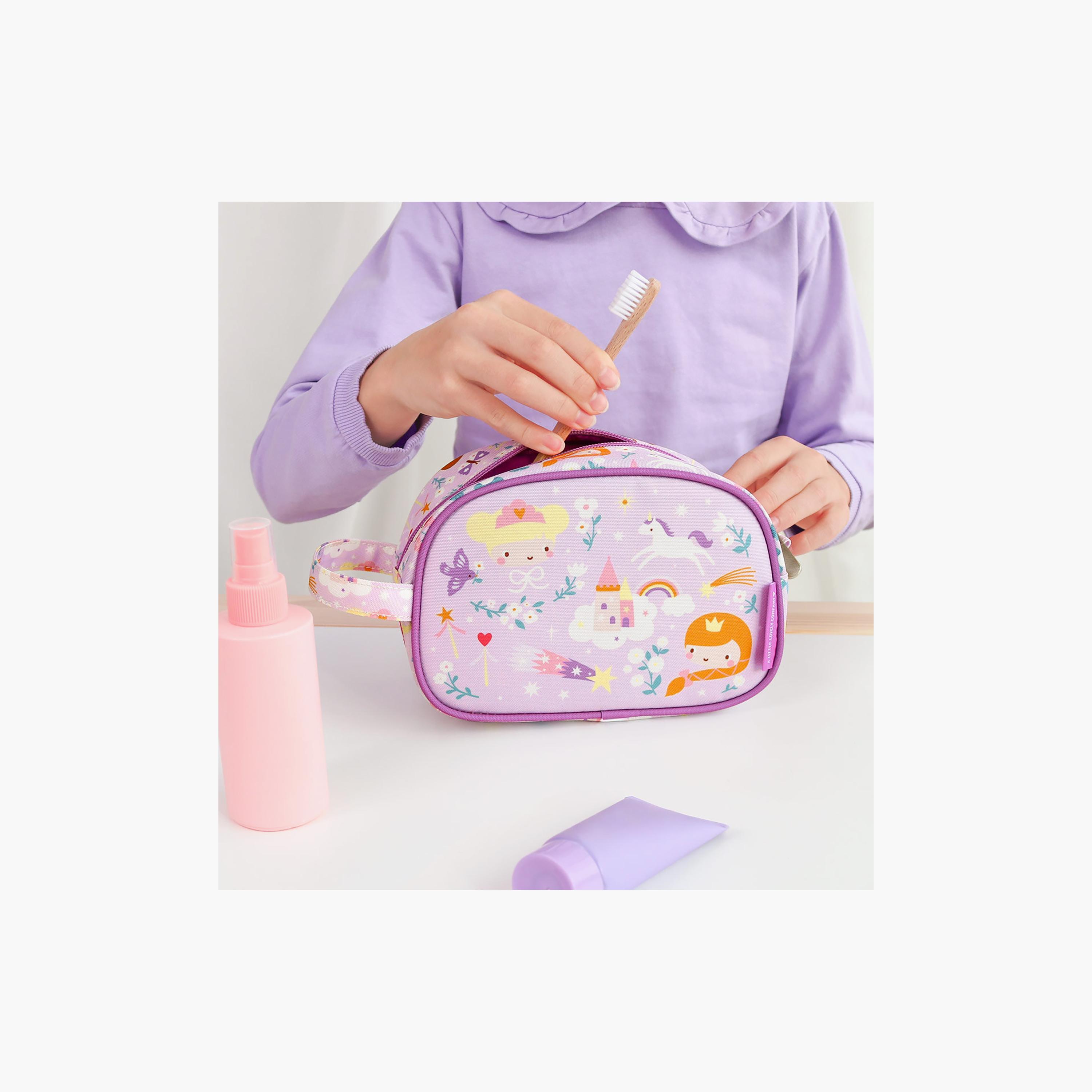 A Little Lovely Company Princesses Toiletry Bag with Strap-girls-accessories-bags-image-5