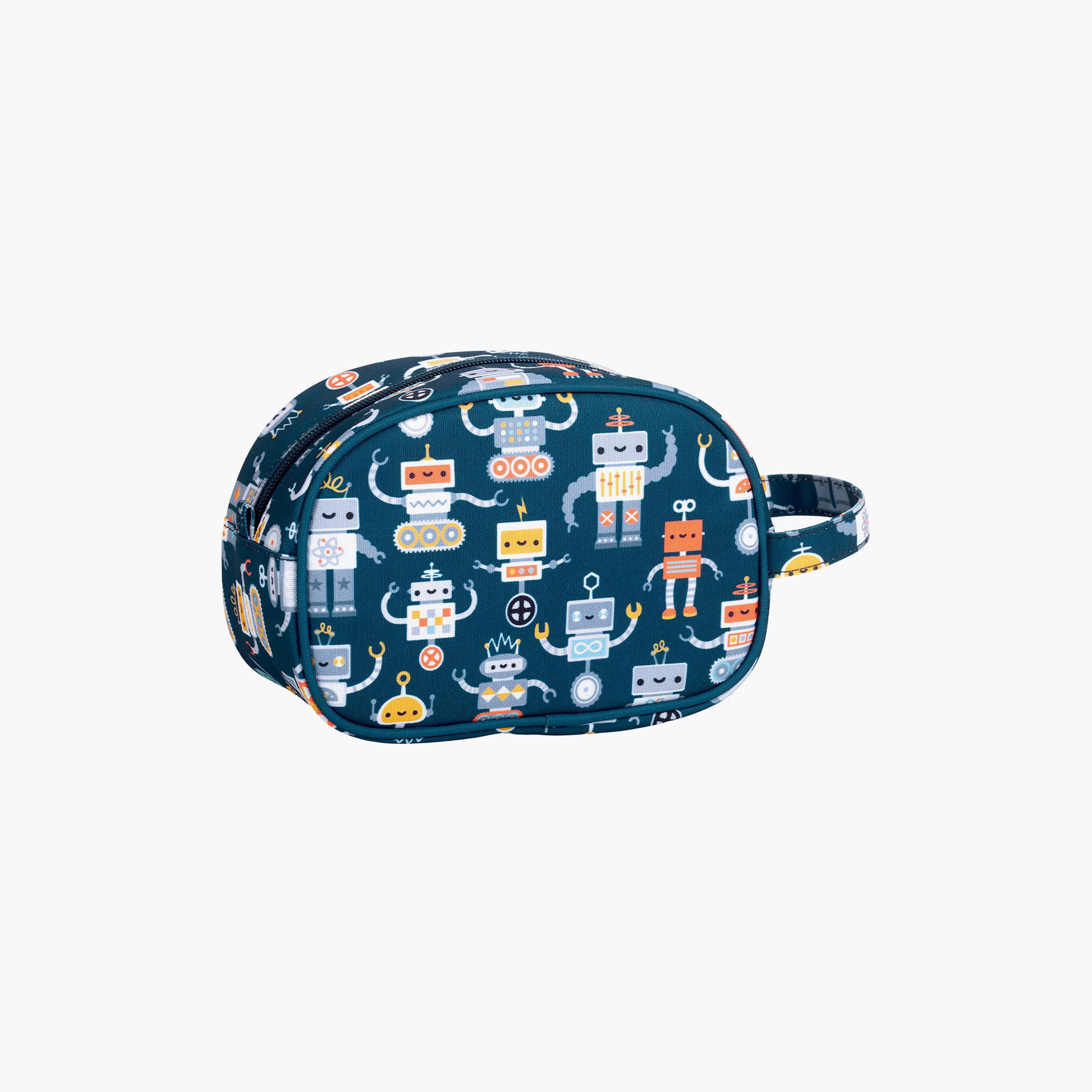 A Little Lovely Company Robots Toiletry Bag with Carry Strap-boys-accessories-bagsandbackpacks-image-3