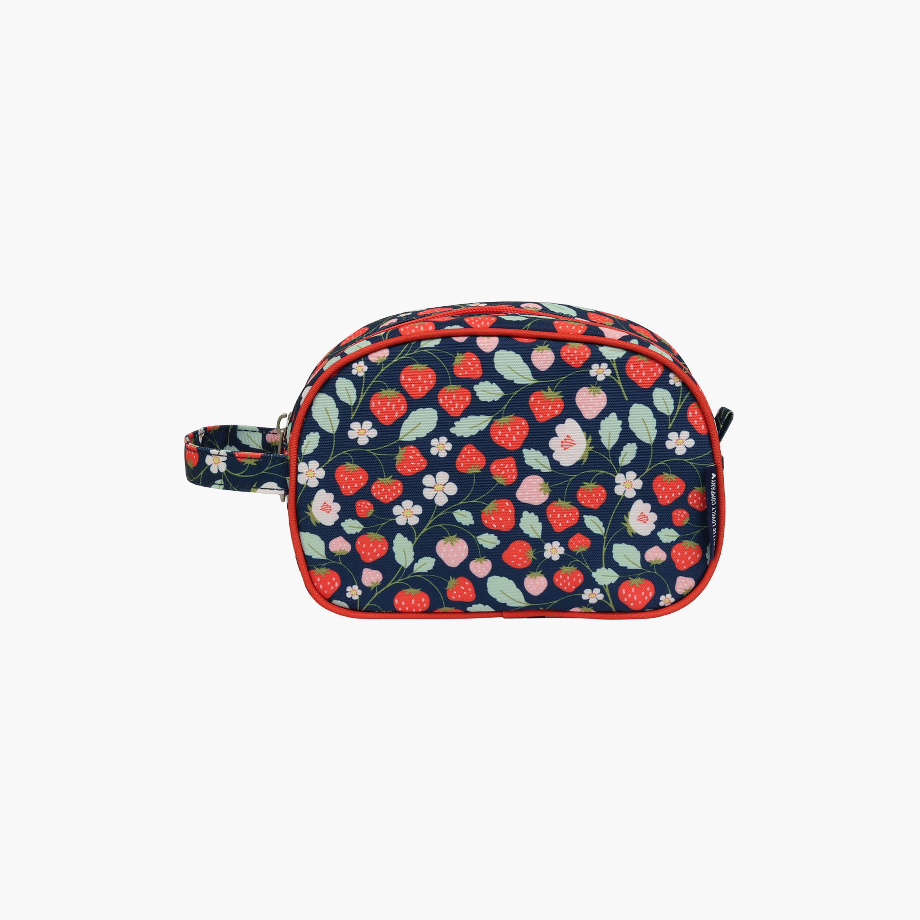 حقيبة أدوات تجميل بنقشة الفراولة مع حزام من إيه ليتل لوفلي كومباني-girls-accessories-bags-image-1