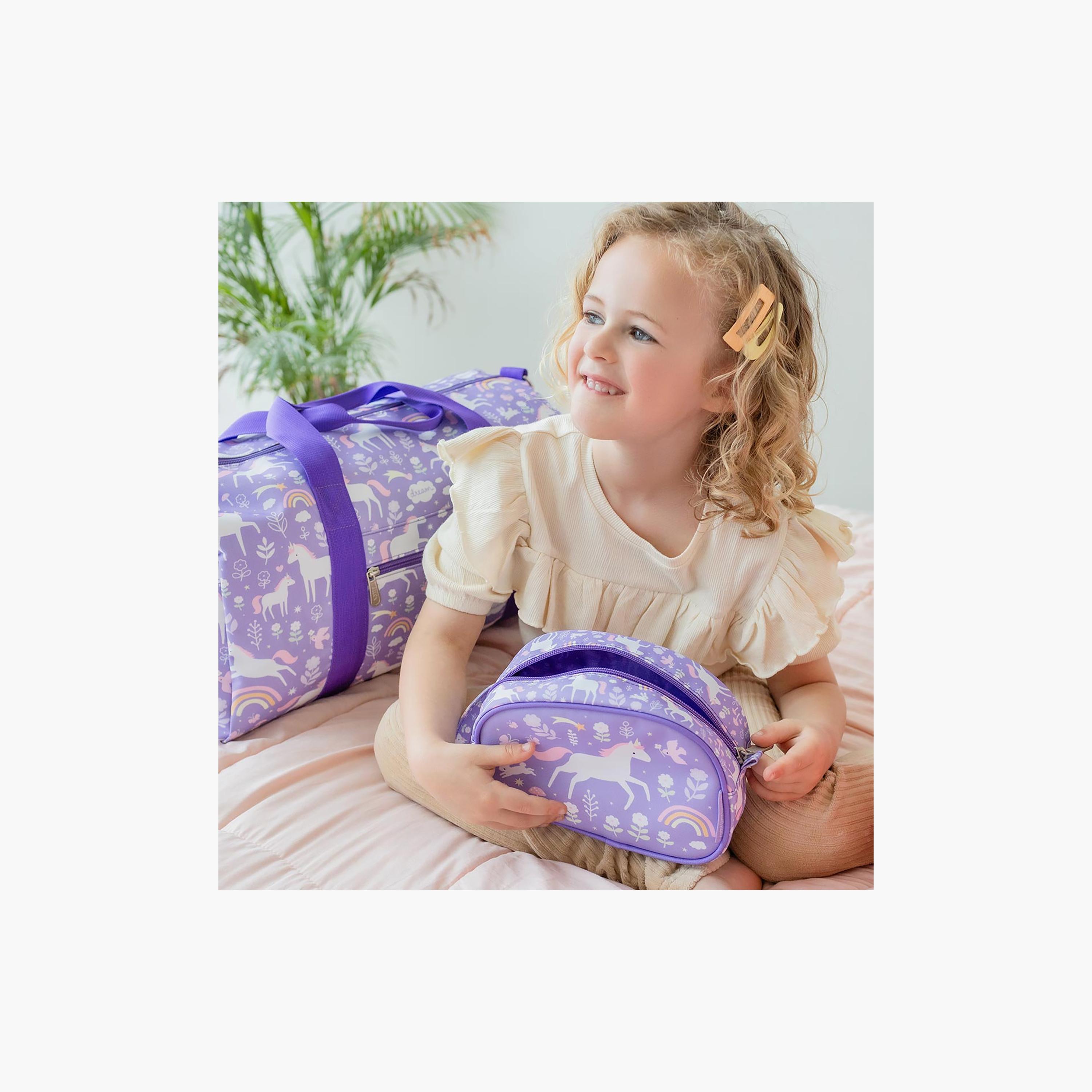 A Little Lovely Company Unicorn Dreams Toiletry Bag with Strap-girls-accessories-bags-image-2