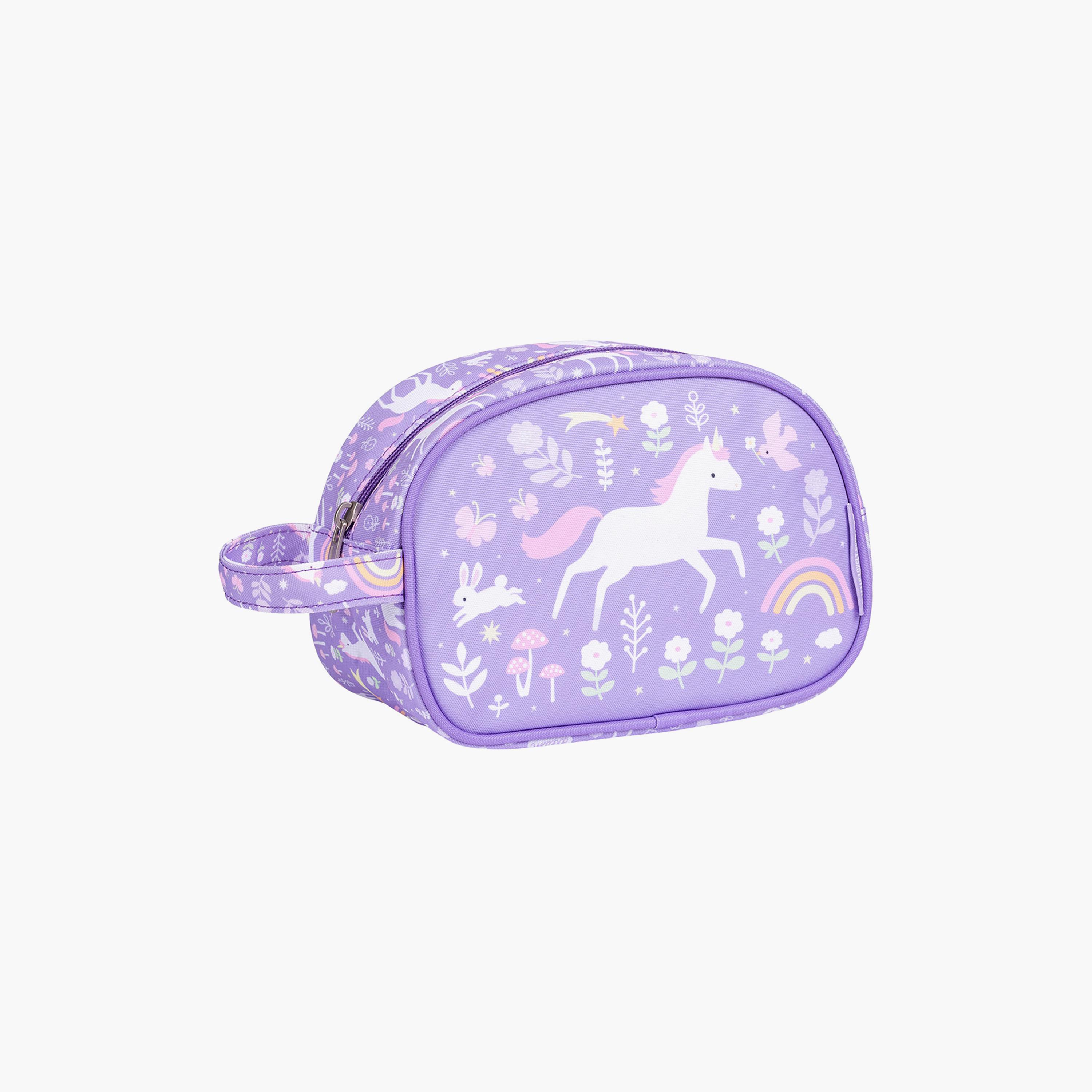 A Little Lovely Company Unicorn Dreams Toiletry Bag with Strap-girls-accessories-bags-image-3