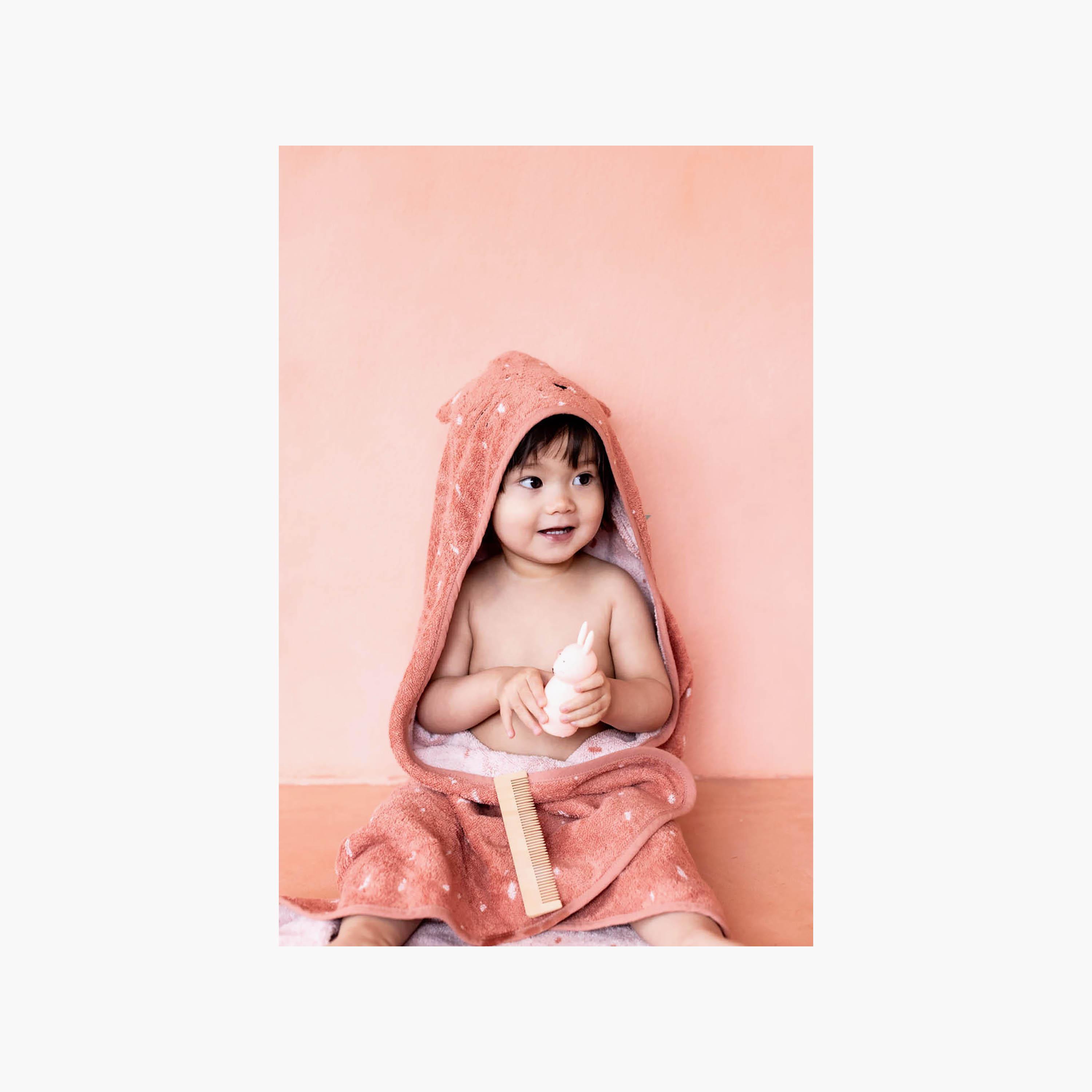 Trixie Mrs. Cat Organic Cotton Terry Hooded Towel - 75 x 75 cm-baby-bathandcare-towels-image-3