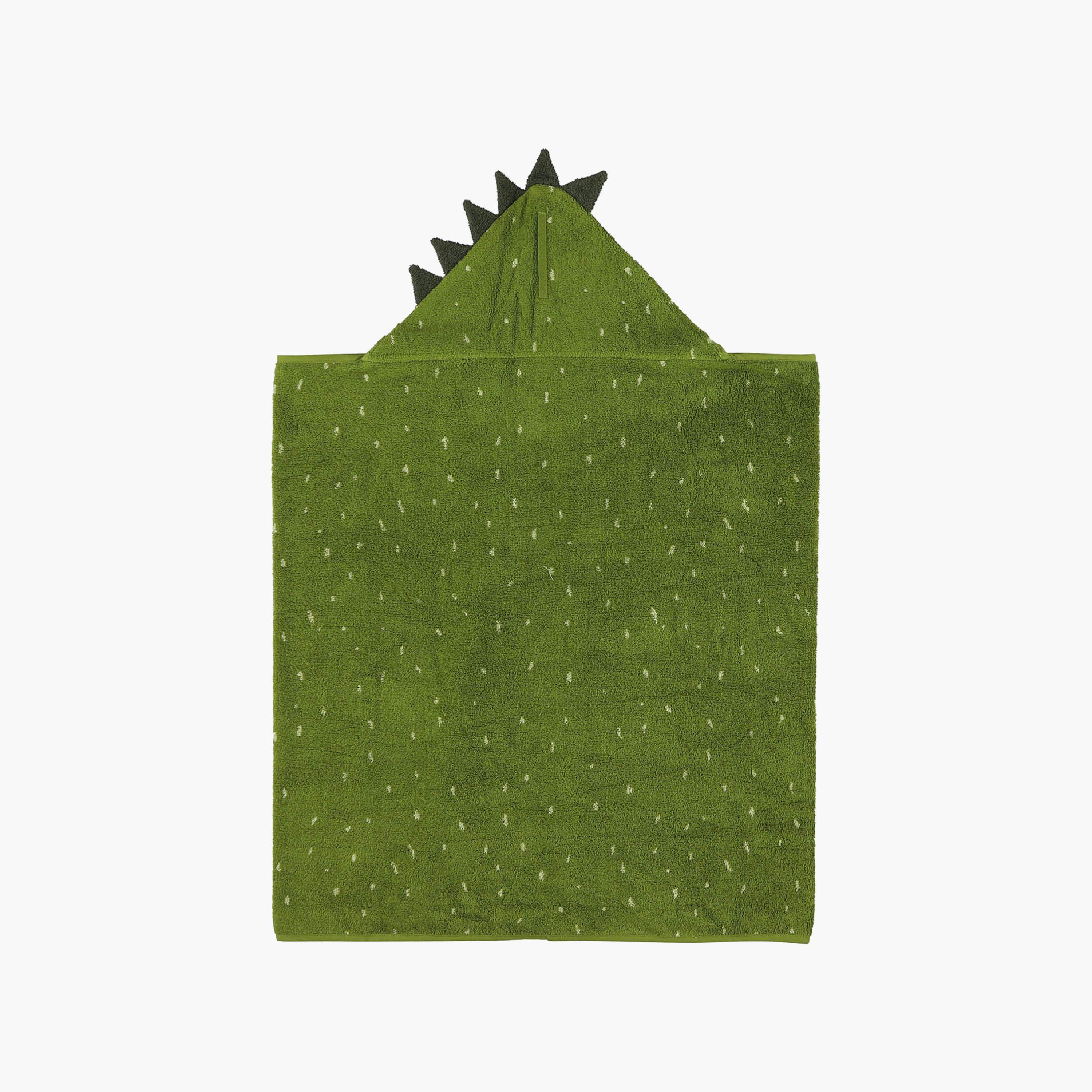 Trixie Mr. Dino Organic Cotton Terry Hooded Towel - 70 x 130 cm-baby-bathandcare-towels-image-2