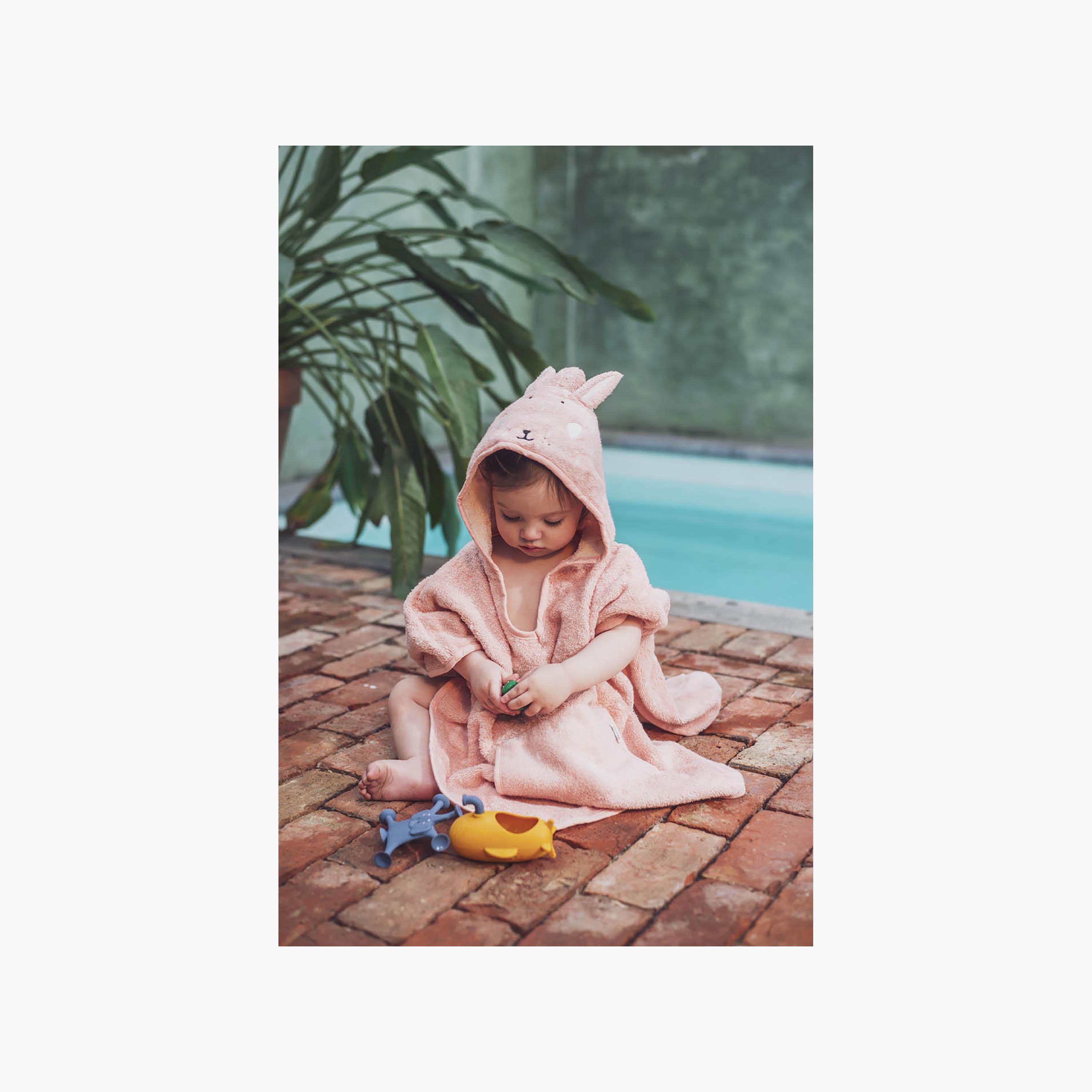 Trixie Mrs. Rabbit Organic Terry Poncho-baby-bathandcare-towels-image-3