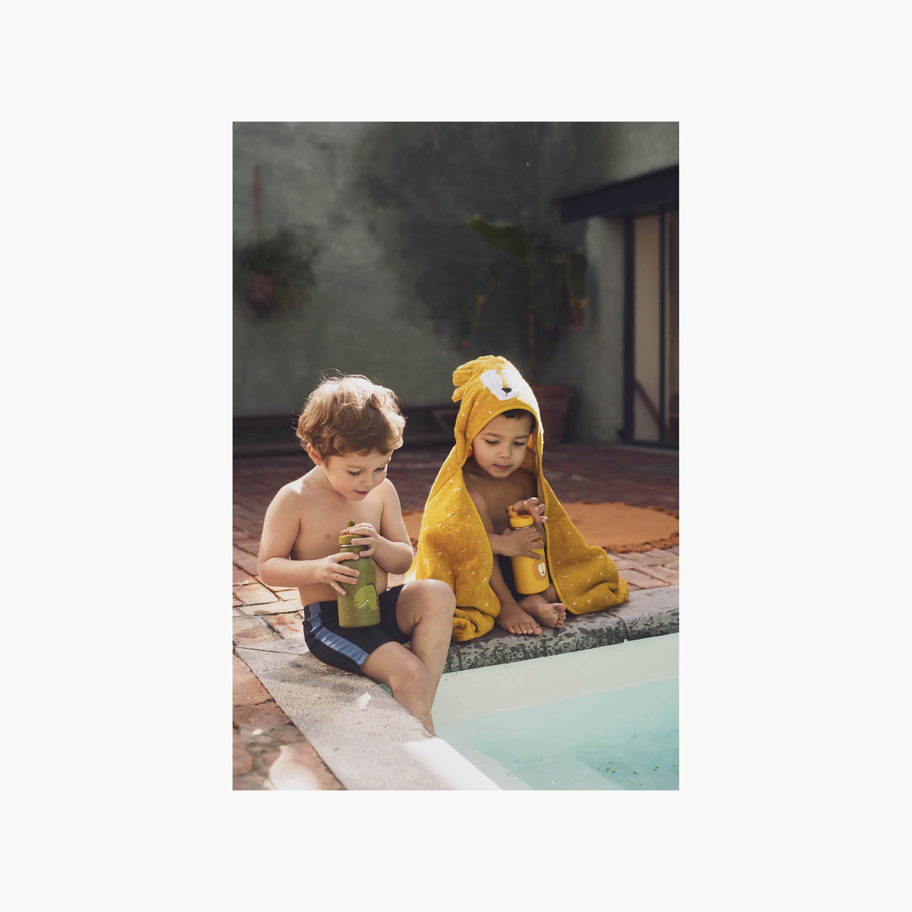 Trixie Mr. Lion Organic Cotton Terry Hooded Towel - 70 x 130 cm-baby-bathandcare-towels-image-3