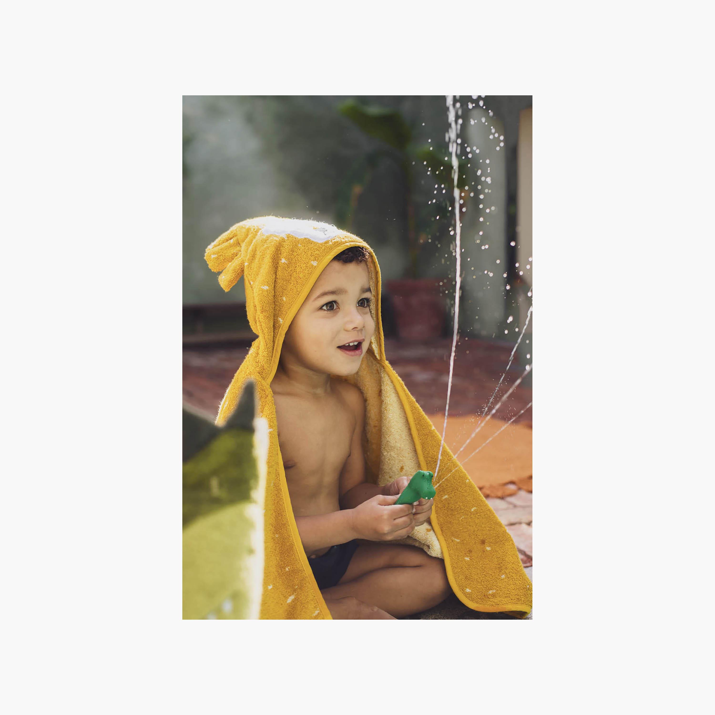 Trixie Mr. Lion Organic Cotton Terry Hooded Towel - 70 x 130 cm-baby-bathandcare-towels-image-4