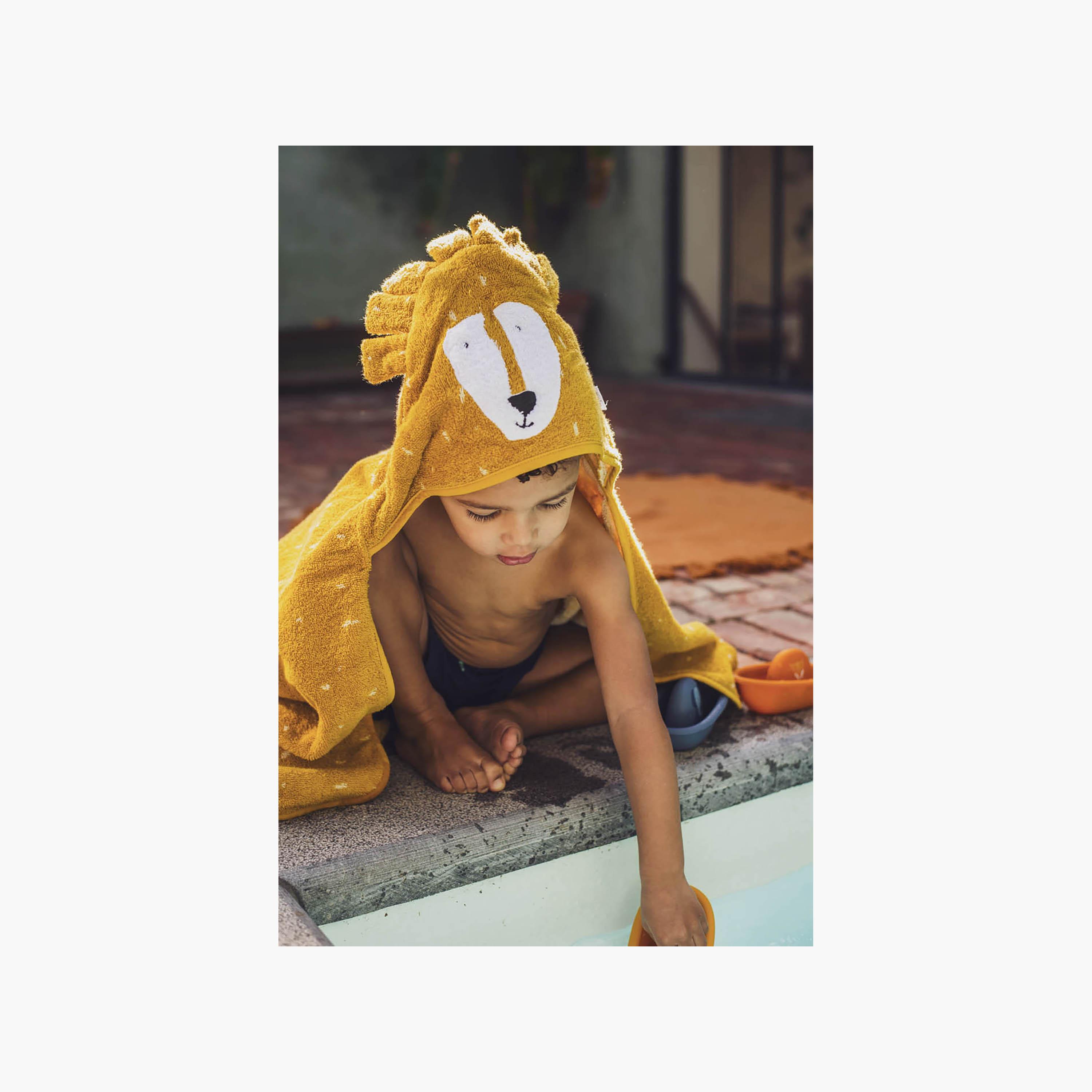 Trixie Mr. Lion Organic Cotton Terry Hooded Towel - 70 x 130 cm-baby-bathandcare-towels-image-8