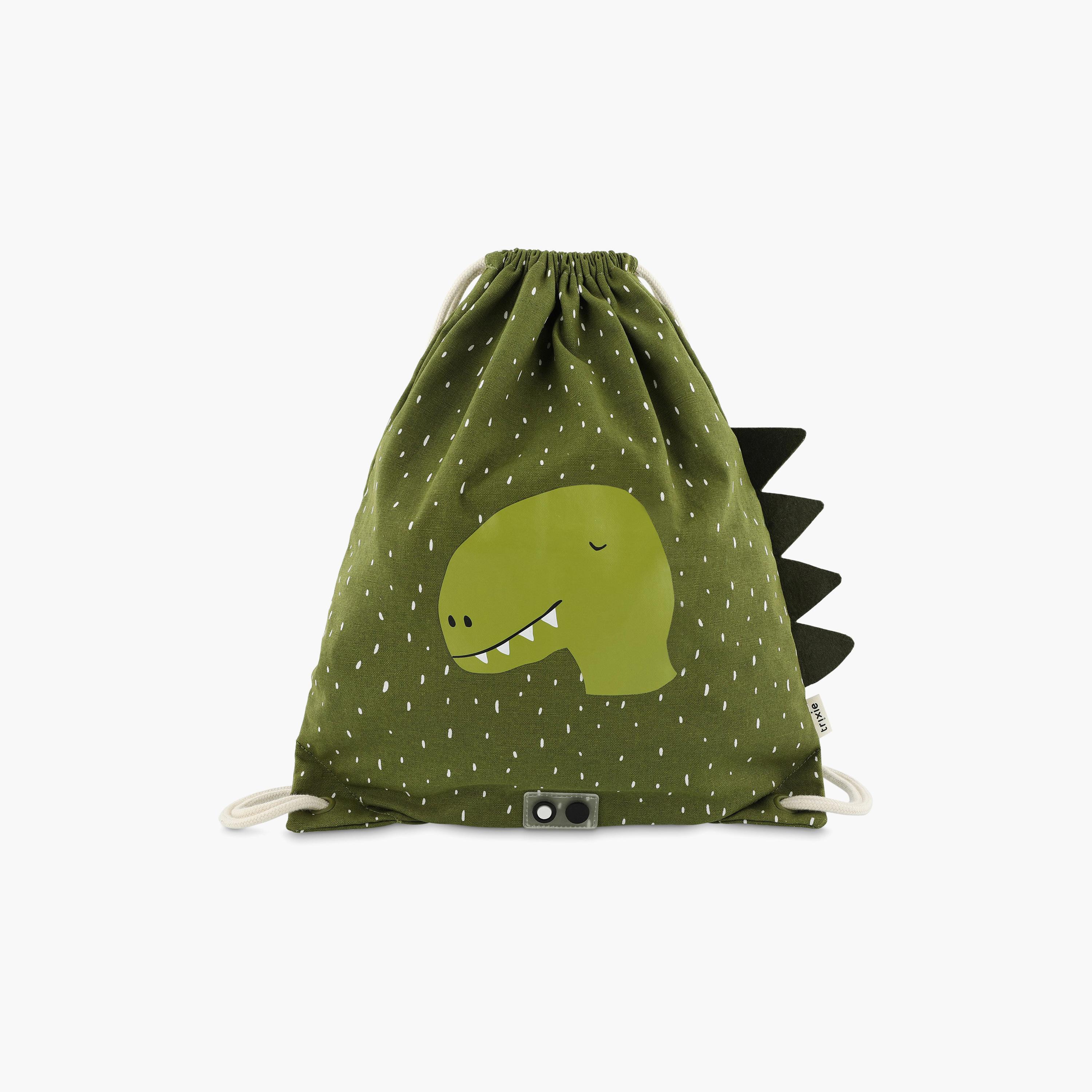 Trixie Mr. Dino Drawstring Bag for Boys 3-5 Yrs with Inside Pocket - 15.7 Inch-school-bagsandbackpacks-backpacks-image-1