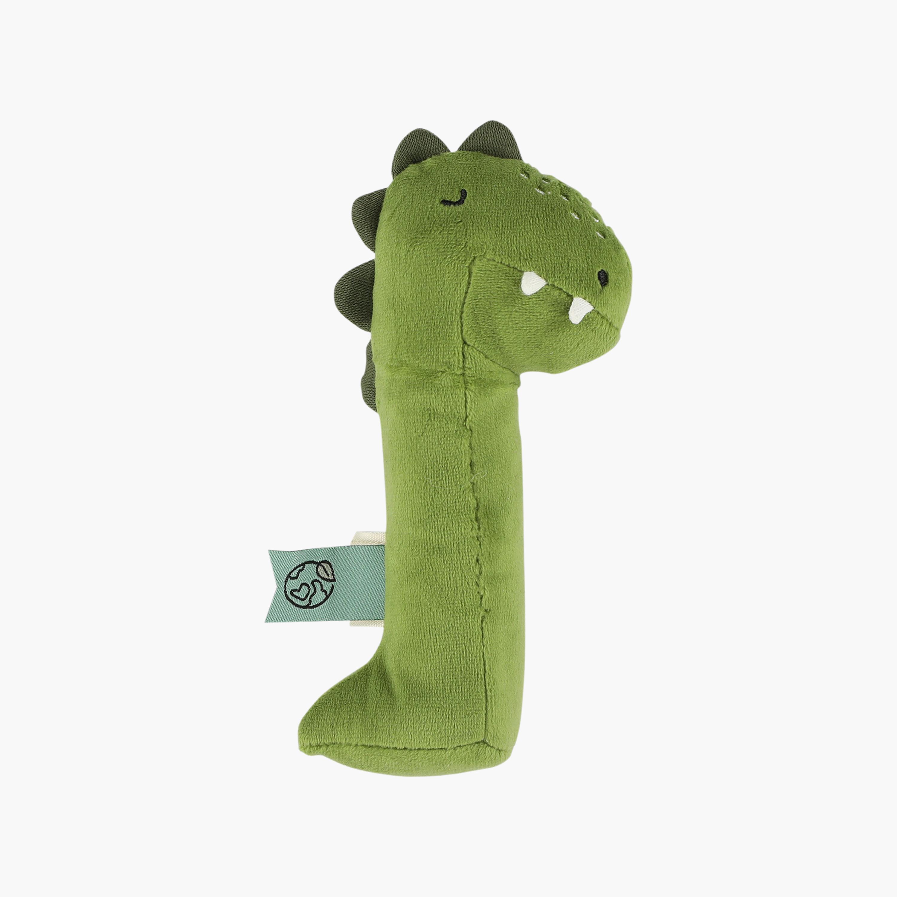 لعبة خشخيشة ناعمة مع زمارة برسومات مستر دينو من تريكسي-toys-babyandtoddlertoys-rattlesandteethers-image-1