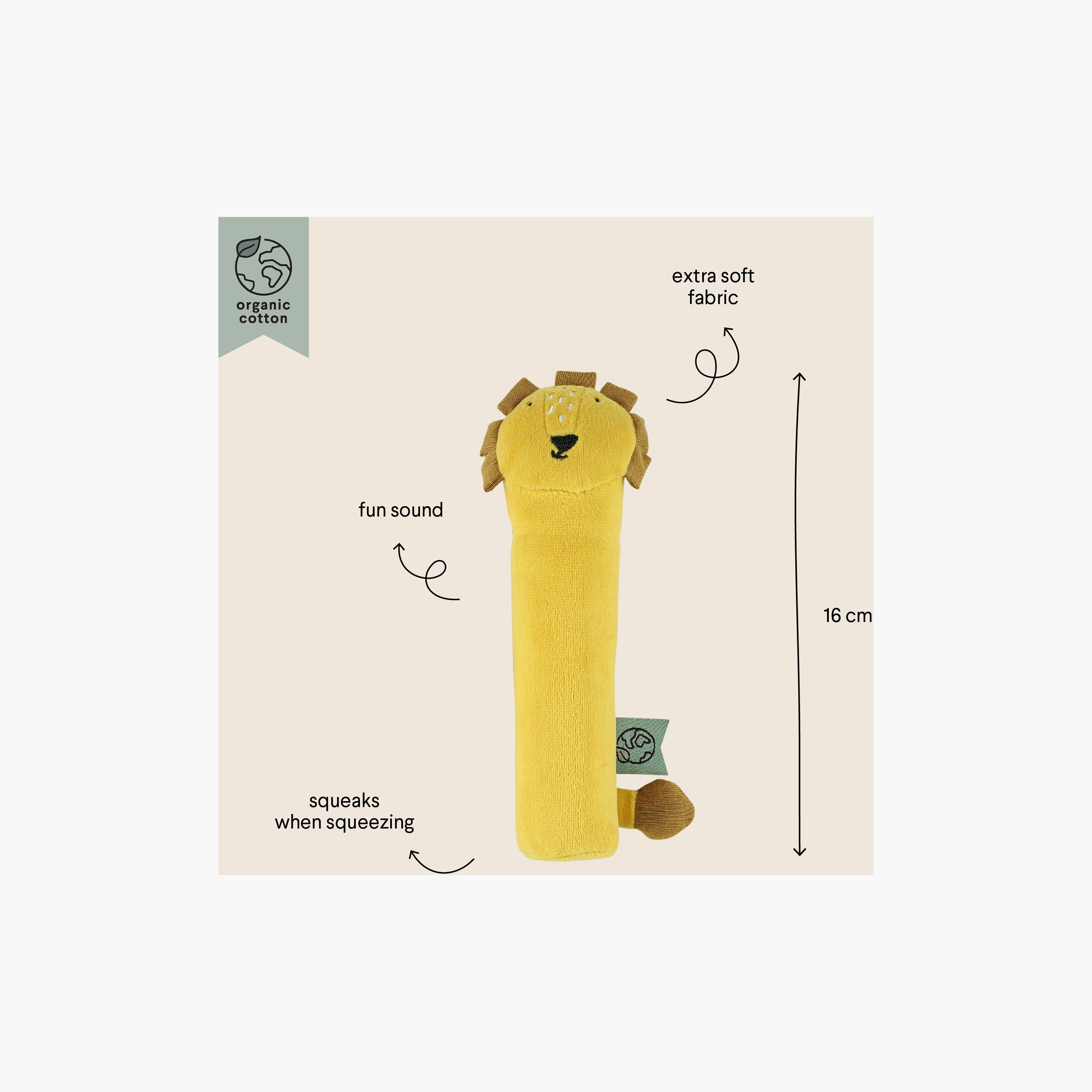 لعبة خشخيشة ناعمة مع زمارة برسومات مستر لاين من تريكسي-toys-babyandtoddlertoys-rattlesandteethers-image-3