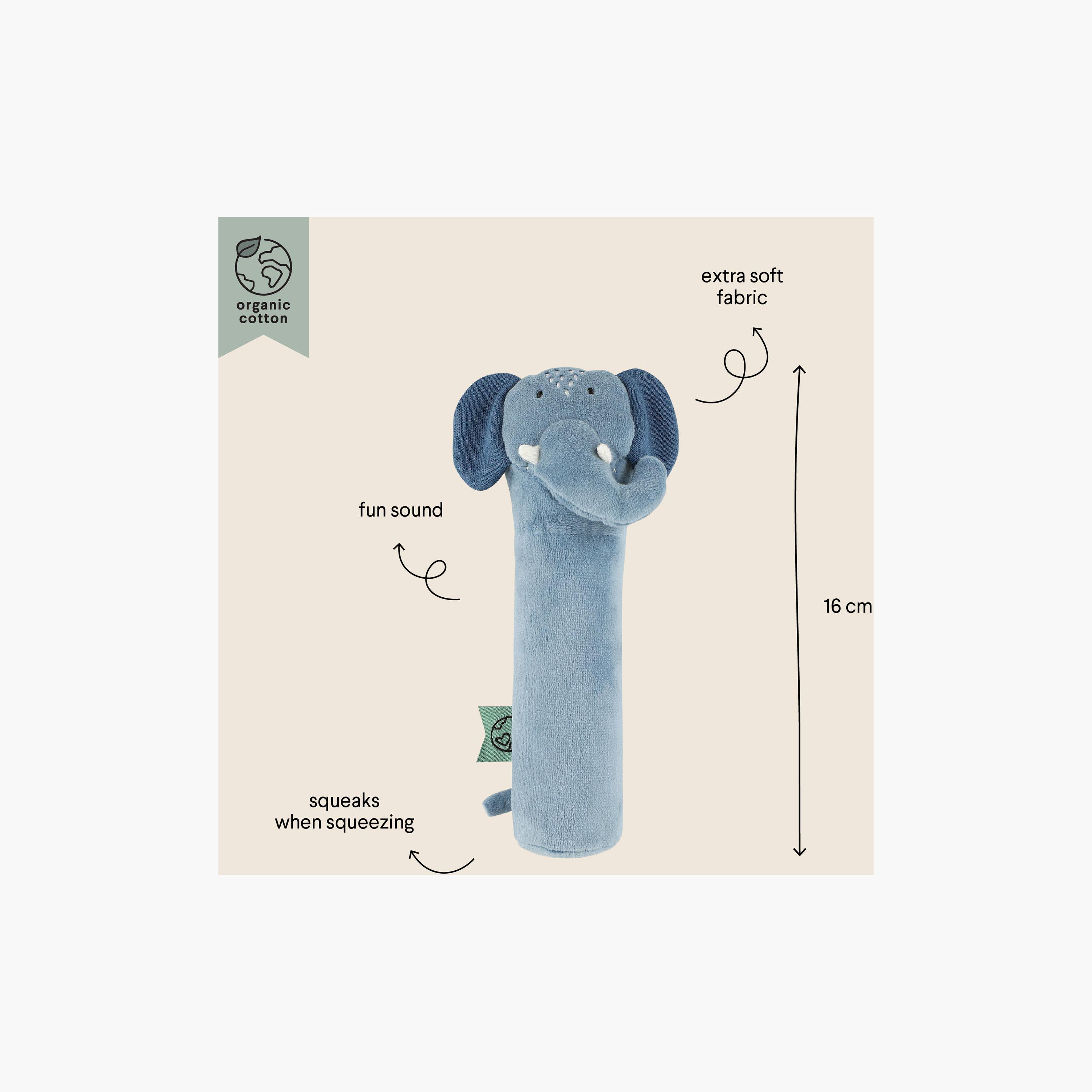 Trixie Mrs. Elephant Soft Rattle Squeaker Toy-toys-babyandtoddlertoys-rattlesandteethers-image-3