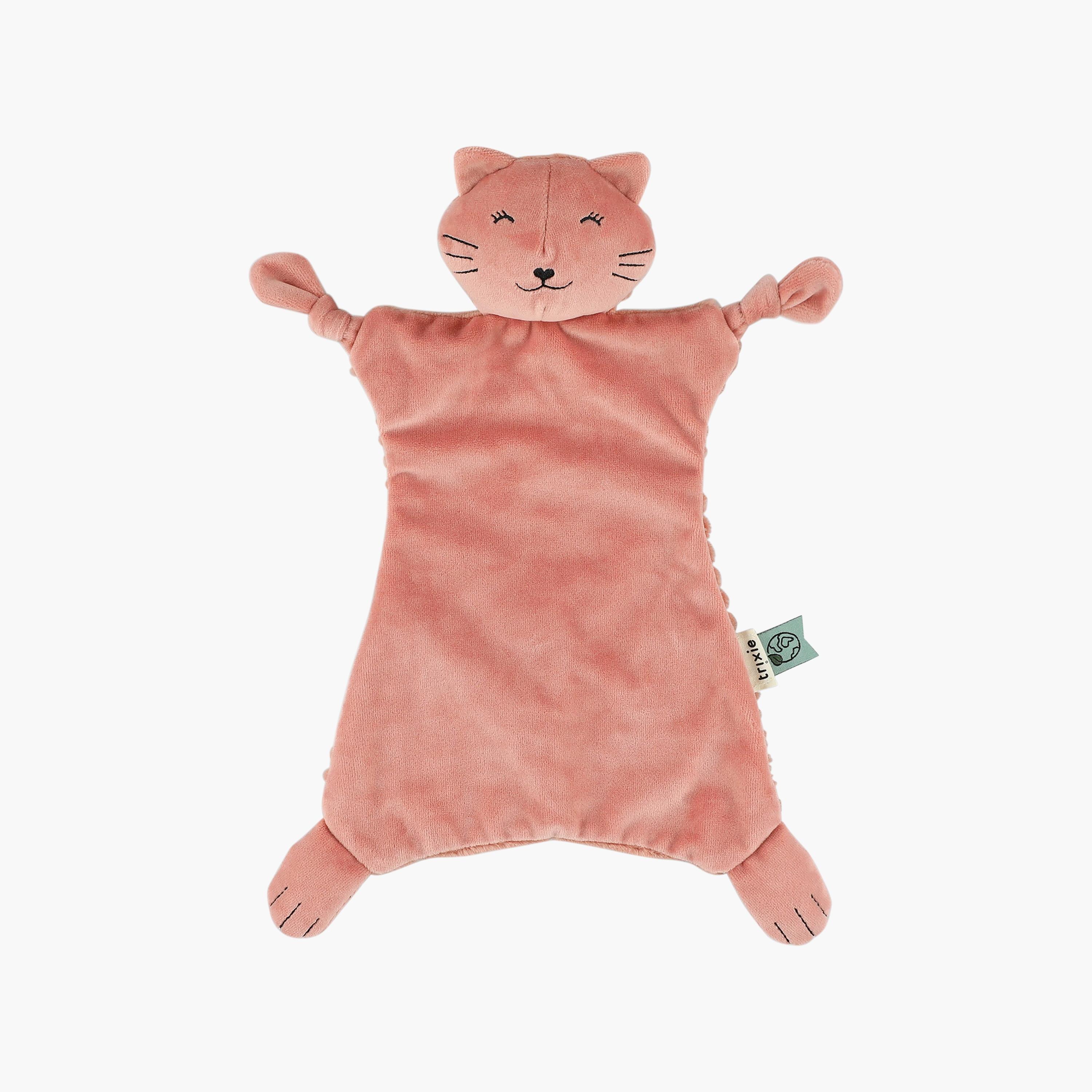 دمية بطانية تعزية للرضع قطن عضوي برسومات مسز كات للأعمار من 0 شهر فما فوق من تريكسي-baby-nursery-babybedding-image-1