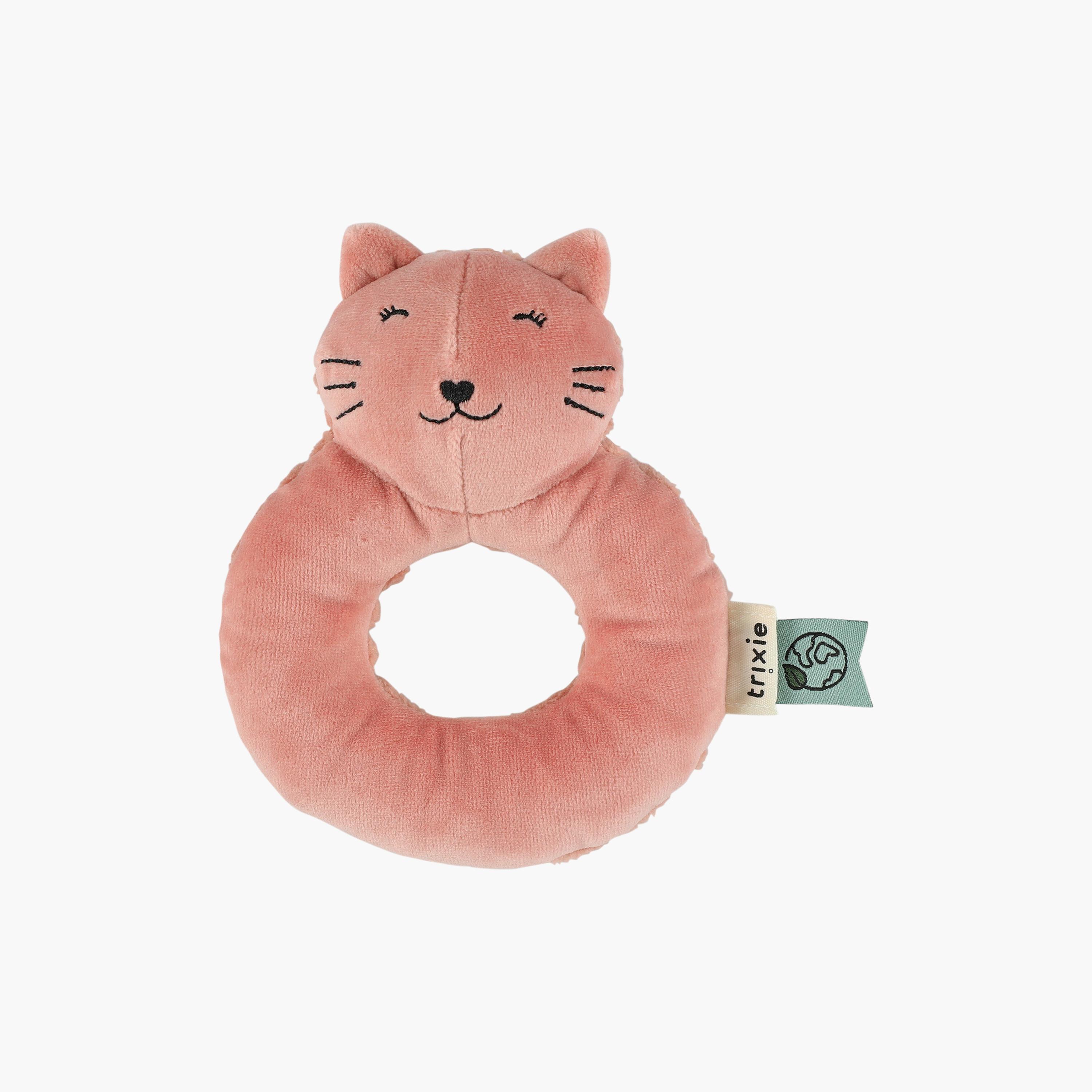 Trixie Mr. Cat Organic Cotton Ring Rattle Toy-toys-babyandtoddlertoys-rattlesandteethers-image-1