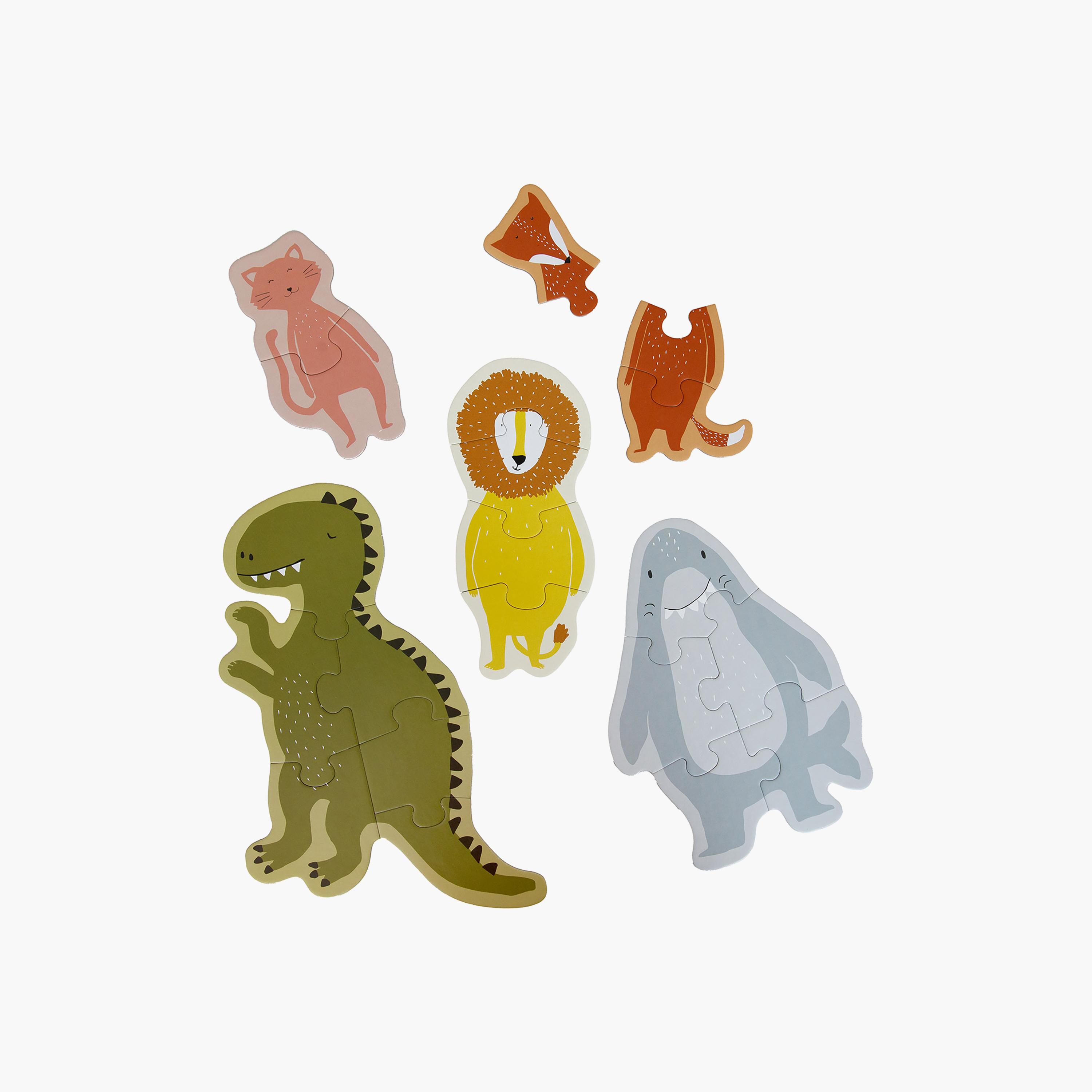 صندوق أحجية (بازل) الحيوانات الكبيرة والصغيرة من تريكسي-toys-indoortoys-puzzles-image-1